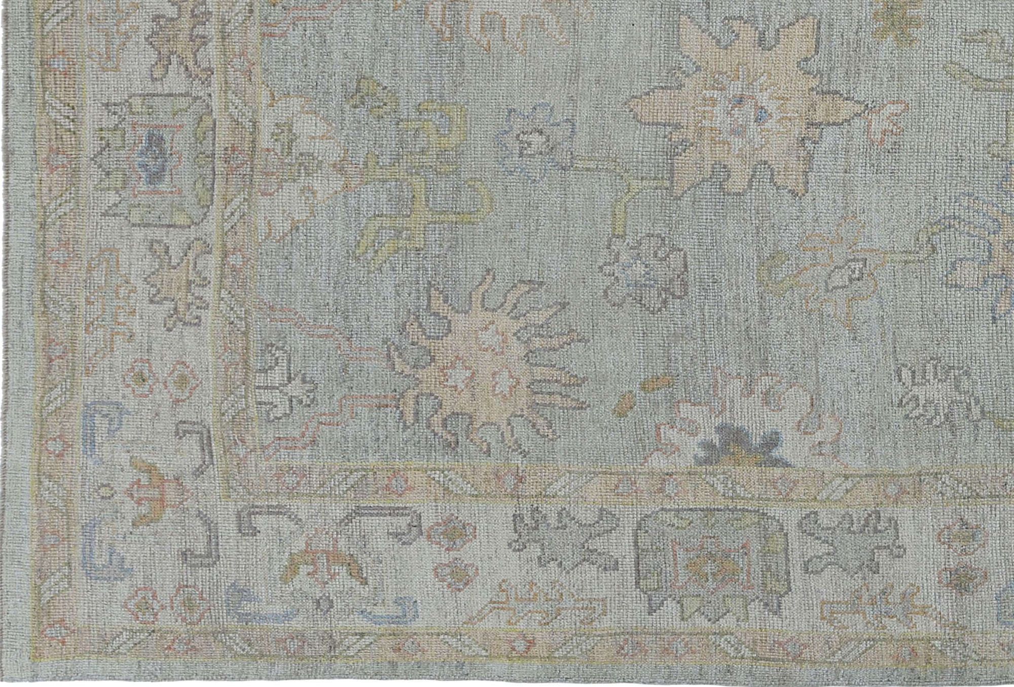 Thumbnail 12 for Turkey Oushak Tribal Rug 95514