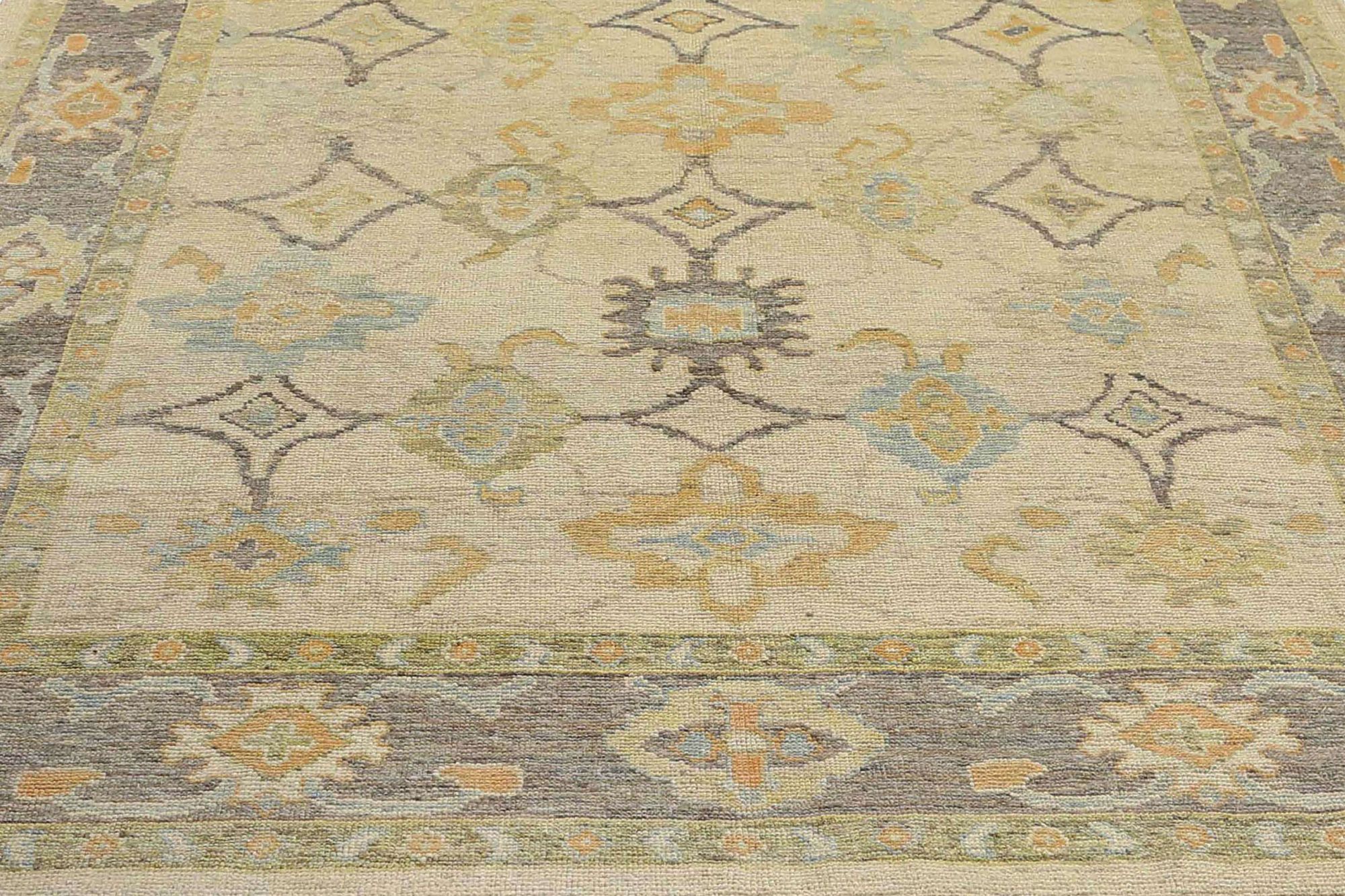 Thumbnail 7 for Turkey Oushak Tribal Rug 95564