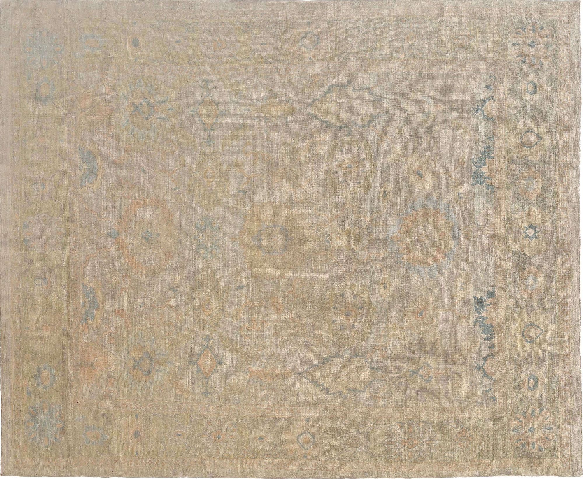 Thumbnail 3 for Turkey Oushak Tribal Rug 95580