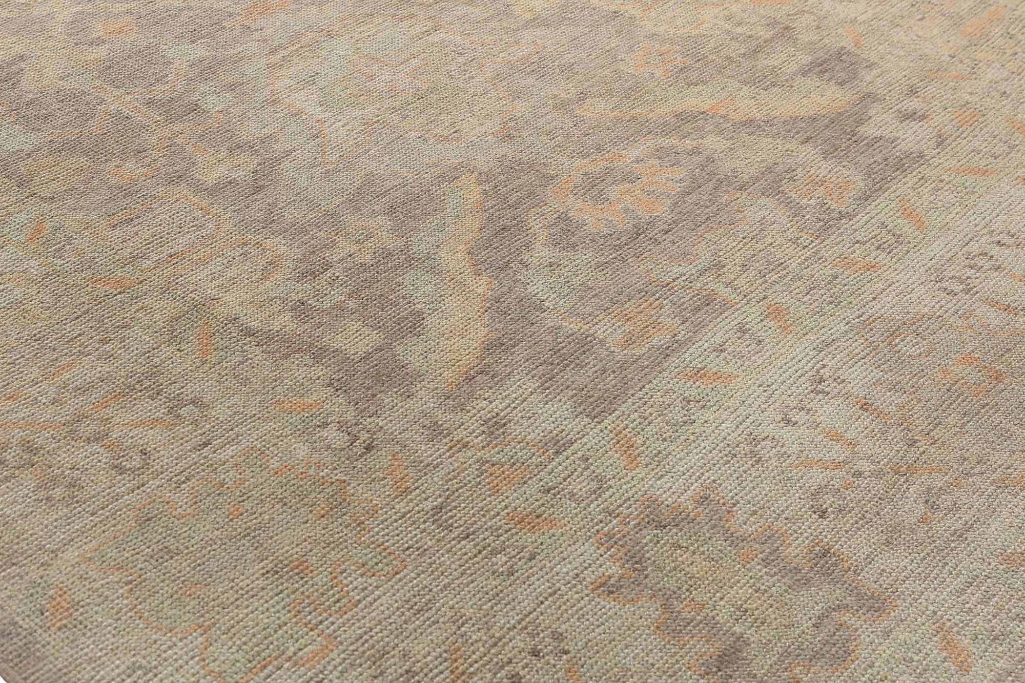 Thumbnail 7 for Turkey Oushak Tribal Rug 95609