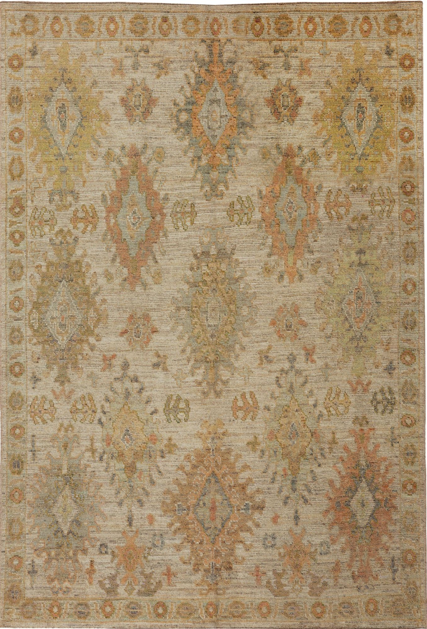 Thumbnail 4 for Turkey Oushak Tribal Rug 95648