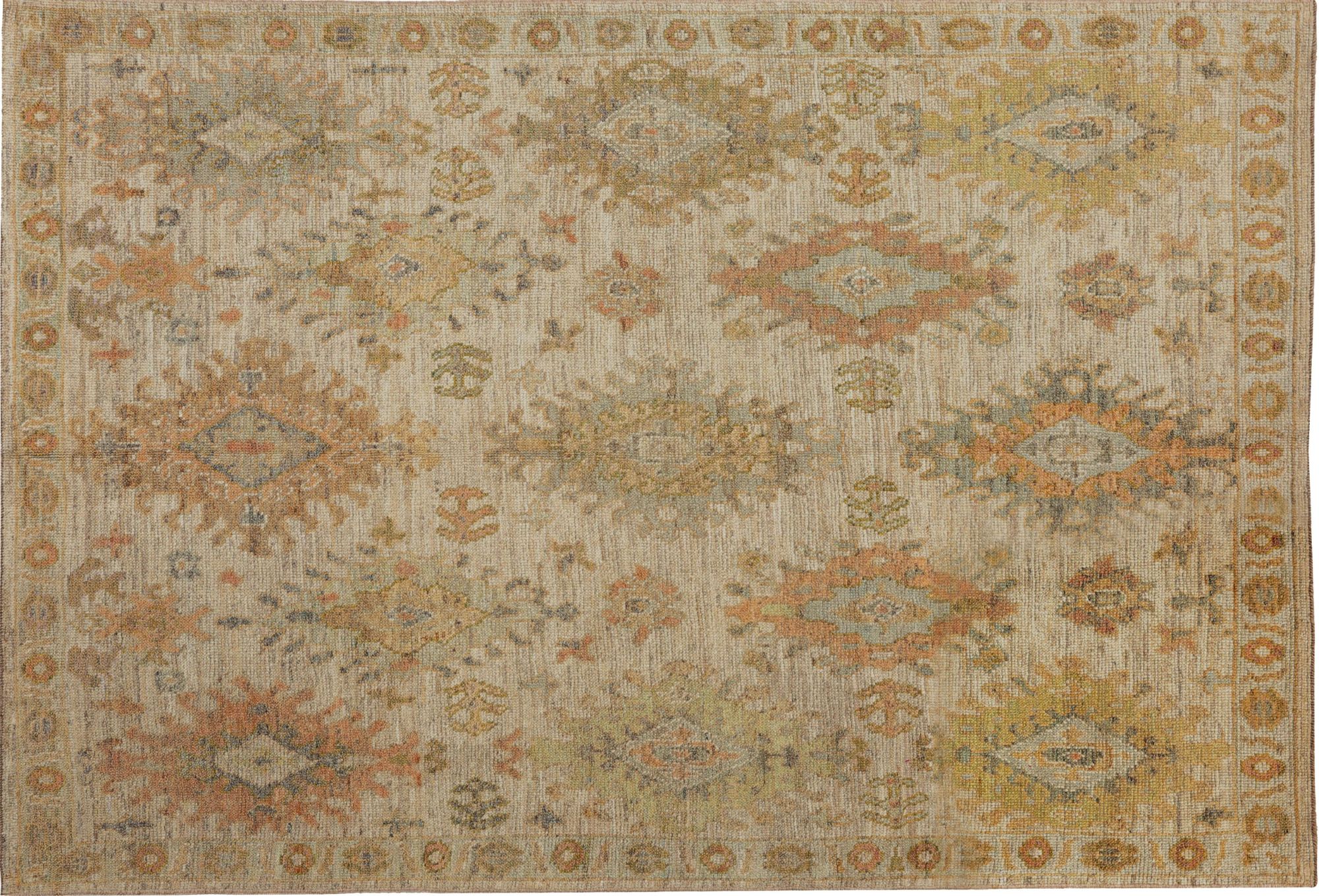 Thumbnail 5 for Turkey Oushak Tribal Rug 95648