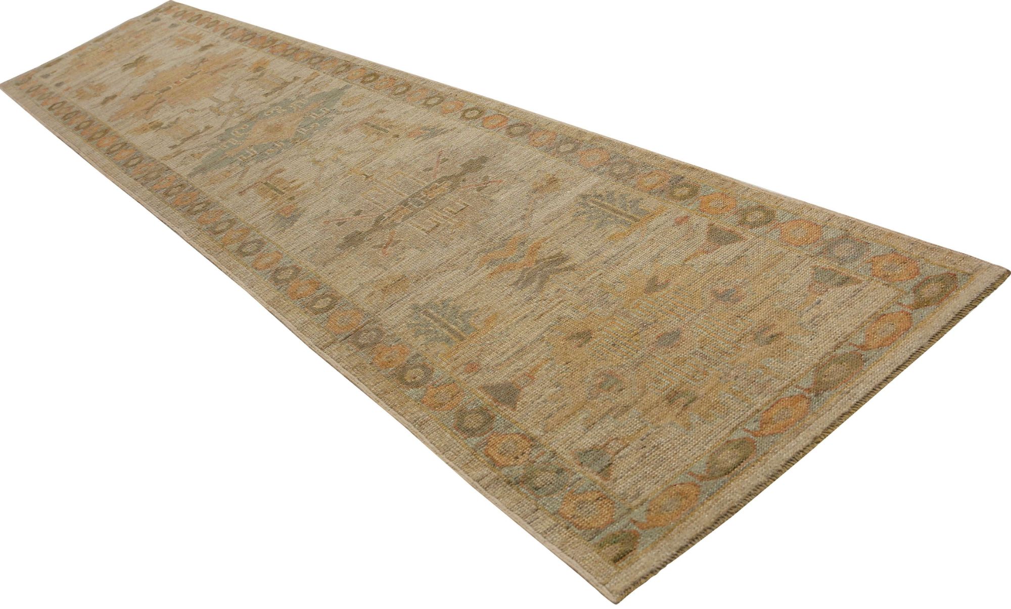 Thumbnail 15 for Turkey Oushak Tribal Rug 95650