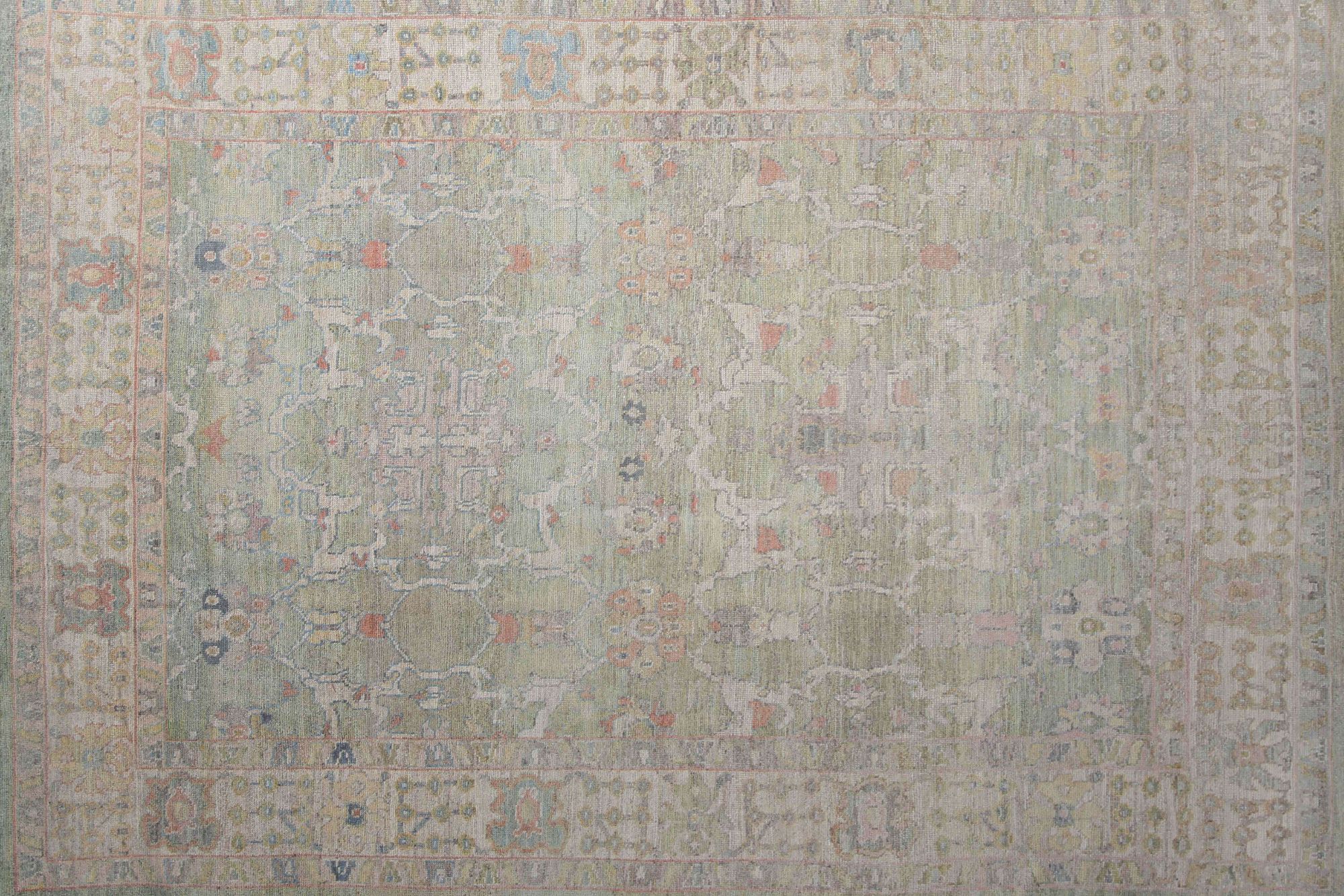 Thumbnail 3 for Turkey Oushak Tribal Rug 95664