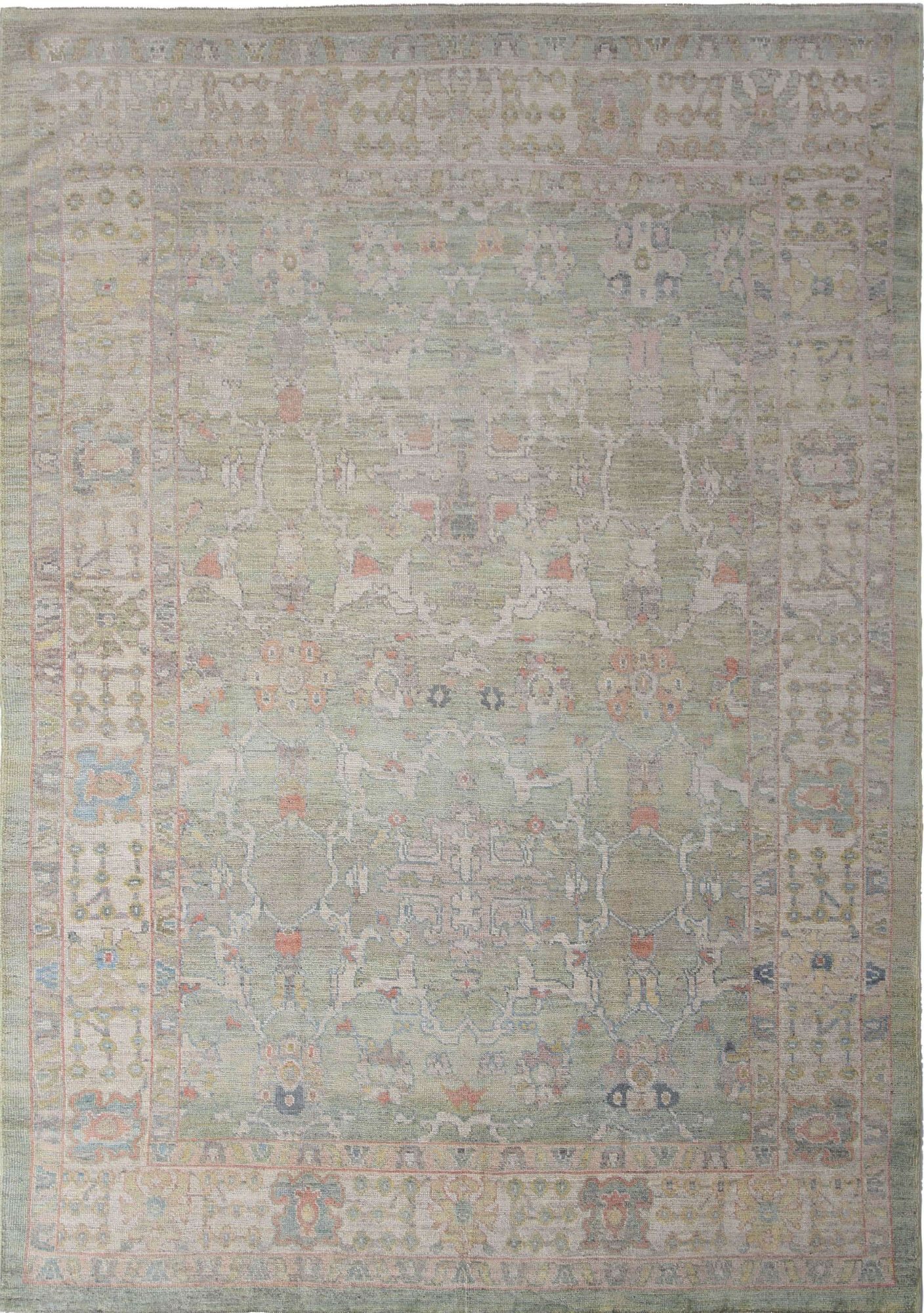 Thumbnail 2 for Turkey Oushak Tribal Rug 95664