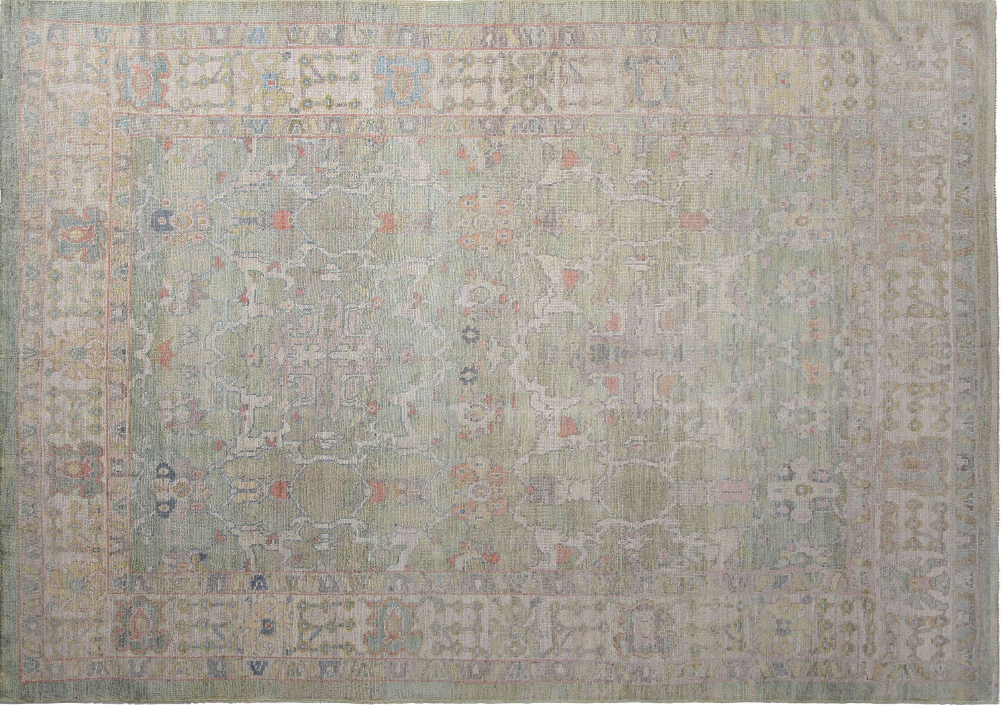 Thumbnail 4 for Turkey Oushak Tribal Rug 95664