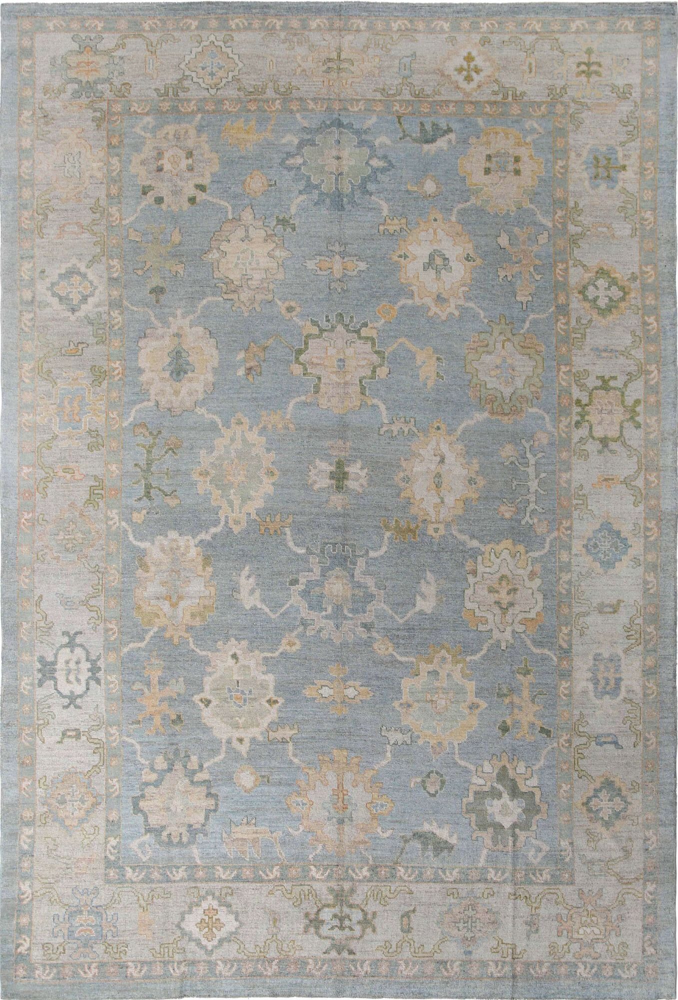 Thumbnail 2 for Turkey Oushak Tribal Rug 95700