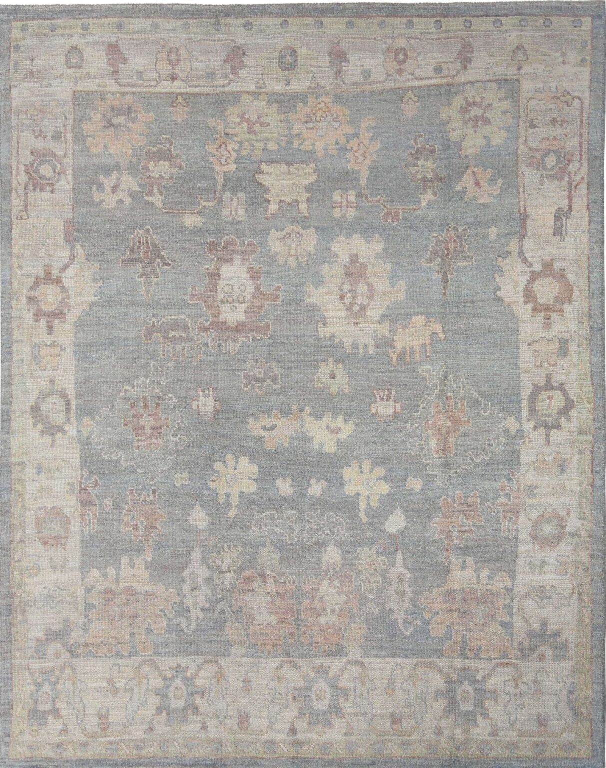 Thumbnail 8 for Turkey Oushak Tribal Rug 95723