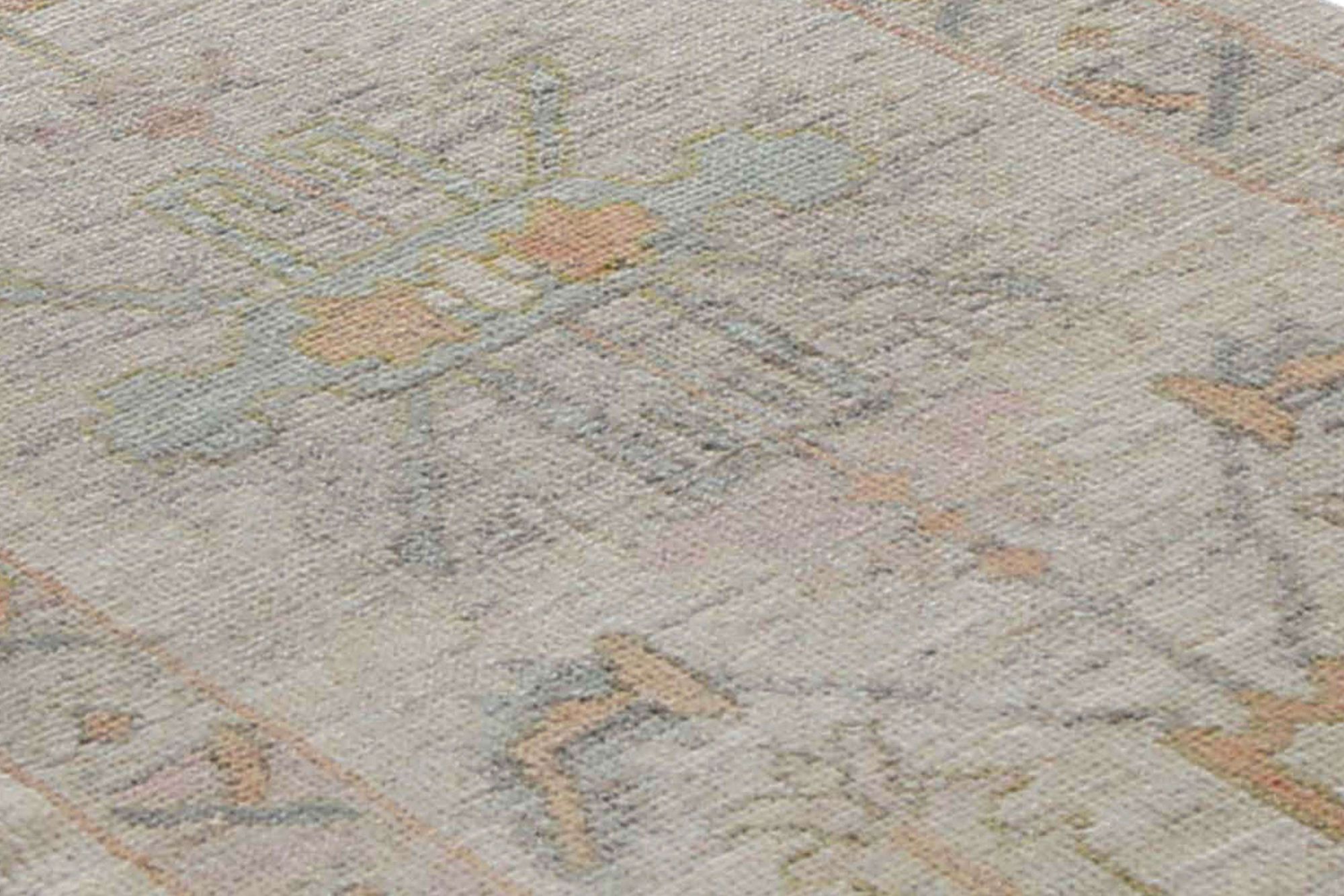 Thumbnail 10 for Turkey Oushak Tribal Rug 95728