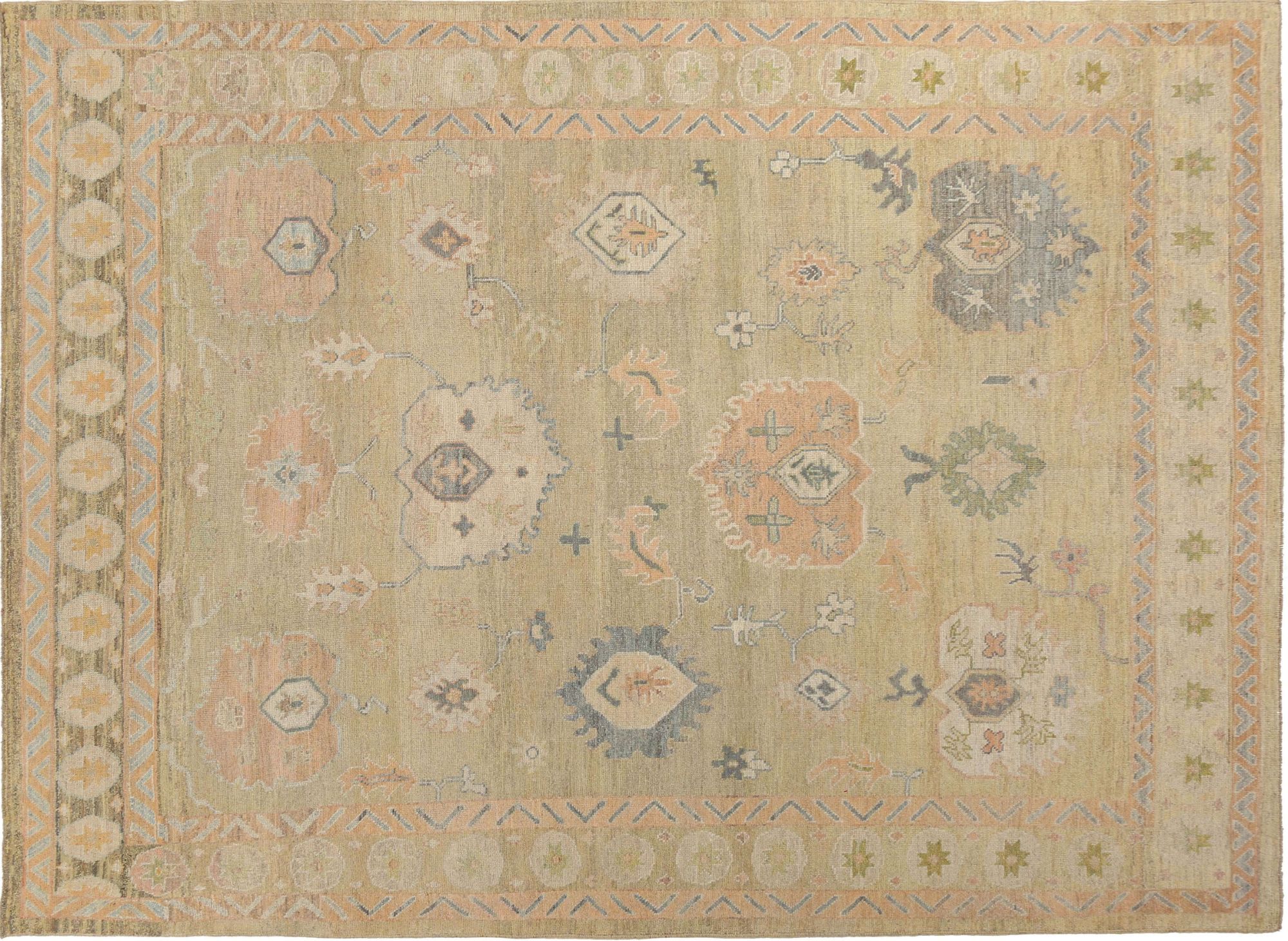 Thumbnail 4 for Turkey Oushak Tribal Rug 95743