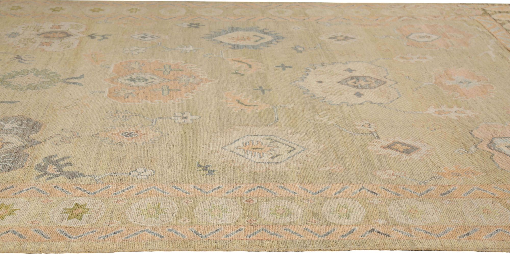 Thumbnail 8 for Turkey Oushak Tribal Rug 95743