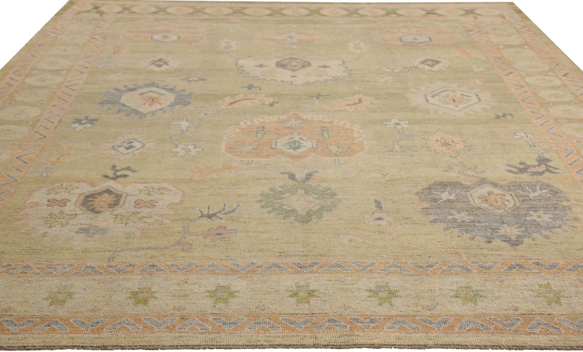 Thumbnail 7 for Turkey Oushak Tribal Rug 95743