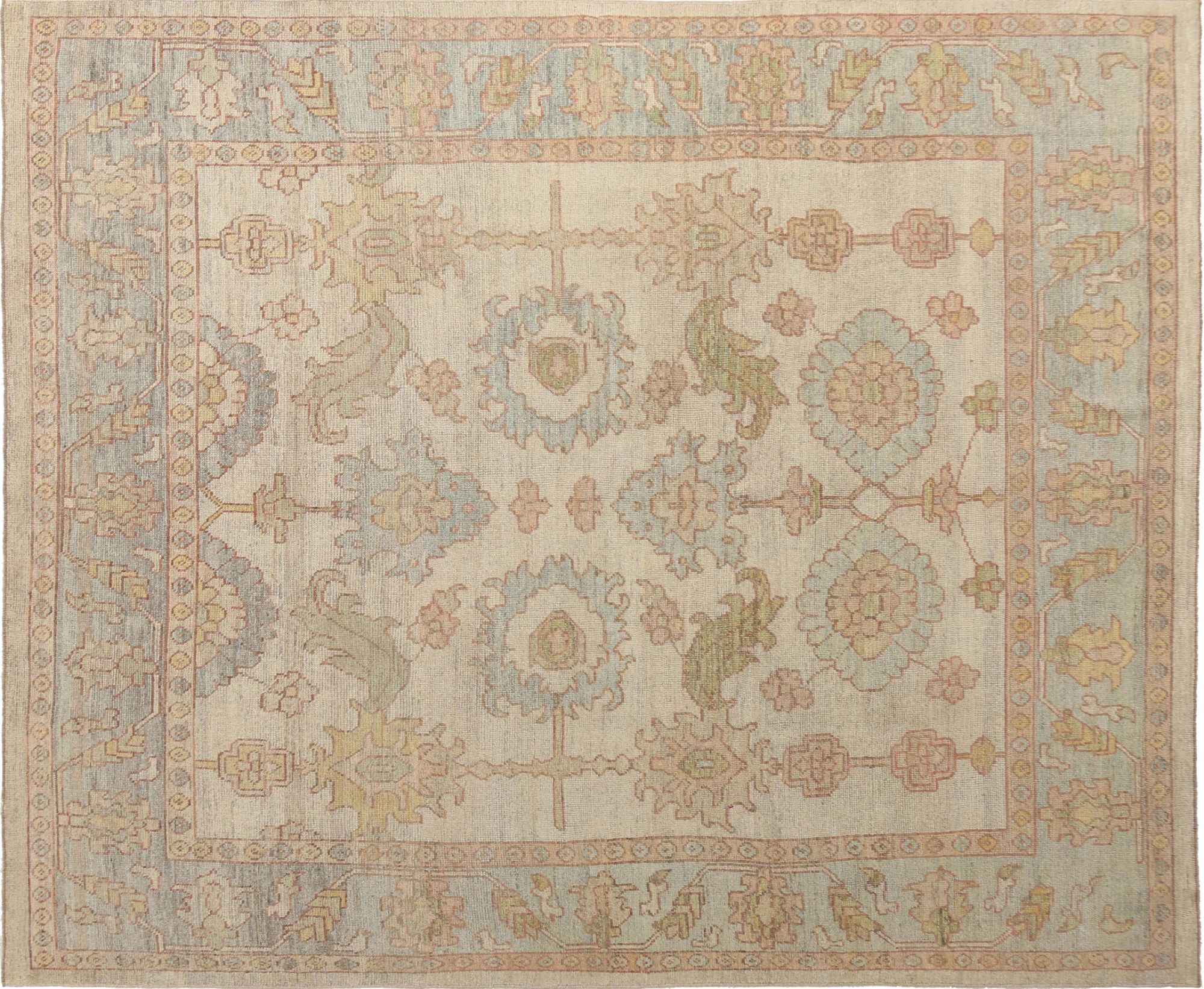 Thumbnail 4 for Turkey Oushak Tribal Rug 95749