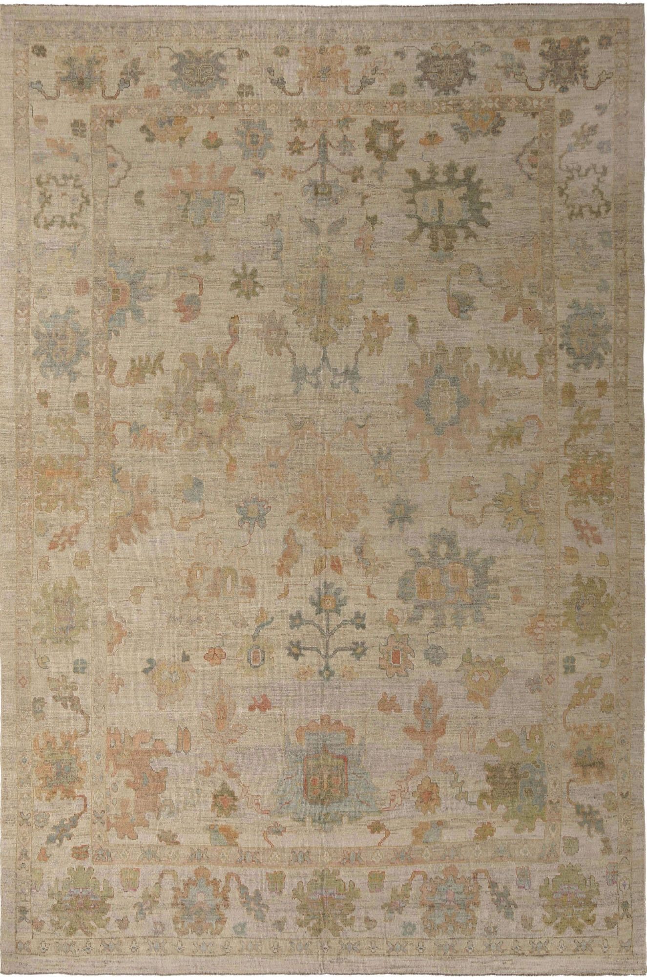 Thumbnail 3 for Turkey Oushak Tribal Rug 95753