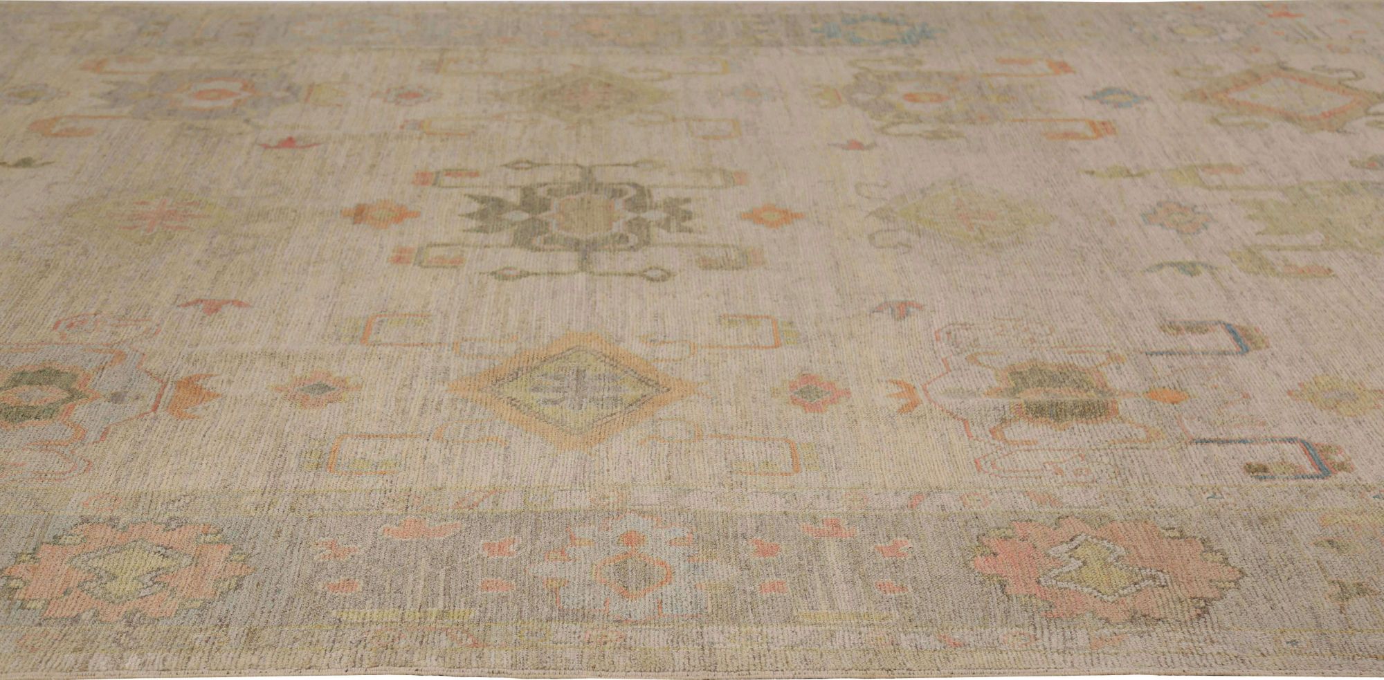 Thumbnail 8 for Turkey Oushak Tribal Rug 95764