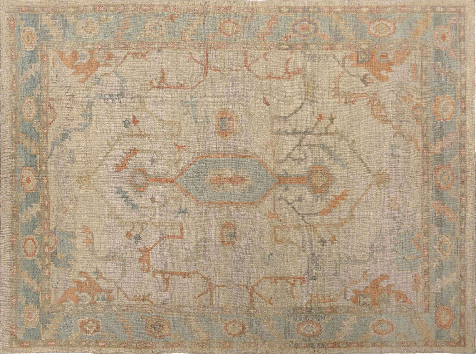 Thumbnail 4 for Turkey Oushak Tribal Rug 95786