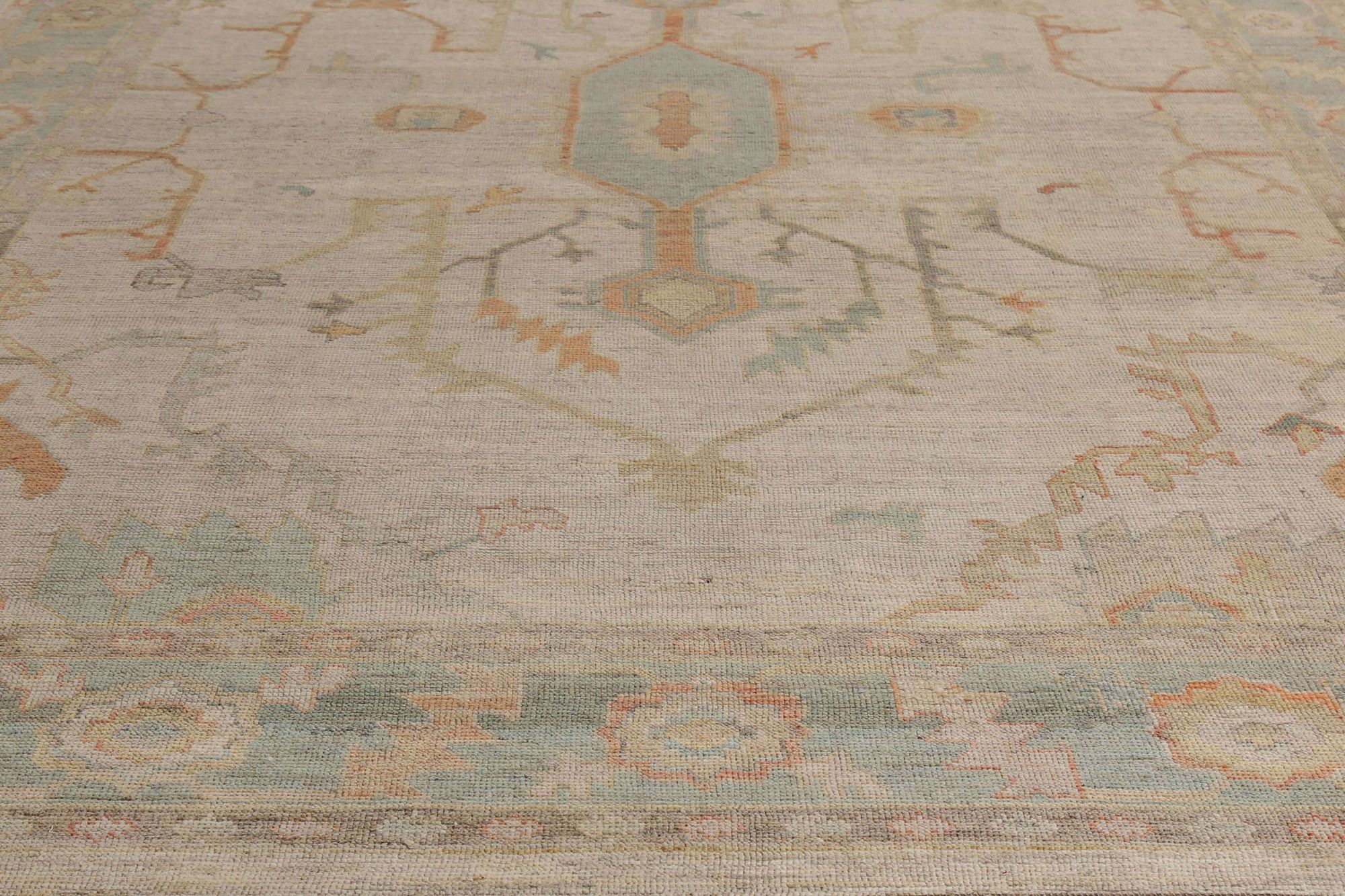 Thumbnail 5 for Turkey Oushak Tribal Rug 95786