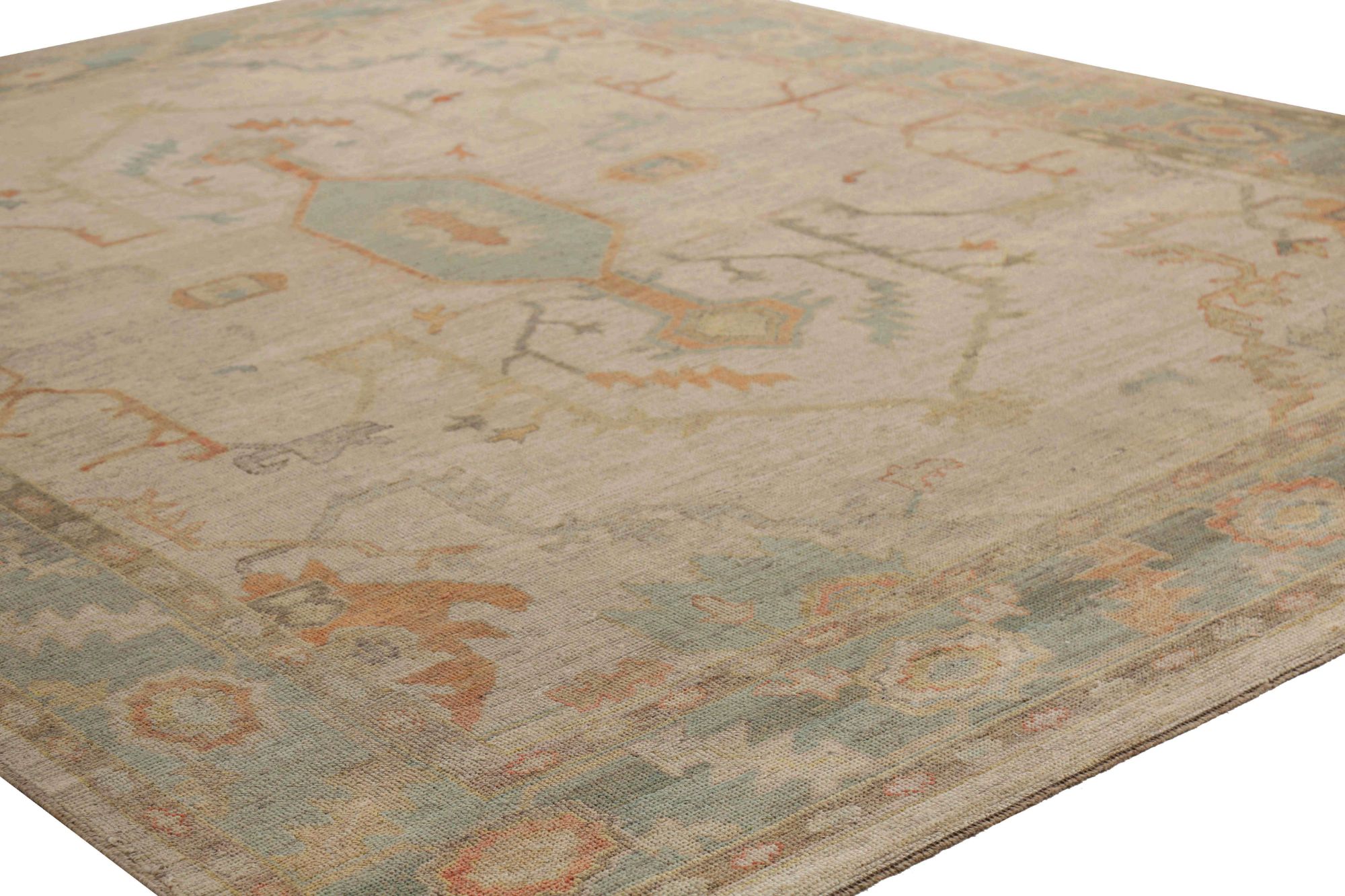 Thumbnail 8 for Turkey Oushak Tribal Rug 95786