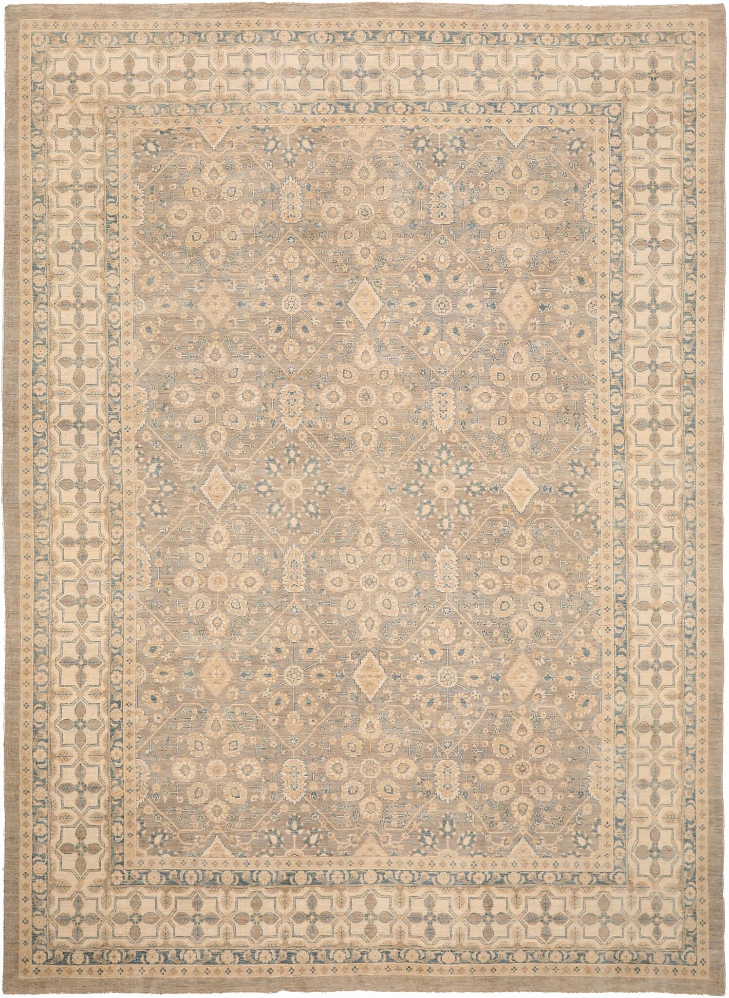 Thumbnail 10 for Afghanistan Tabriz Transitional Rug 93887