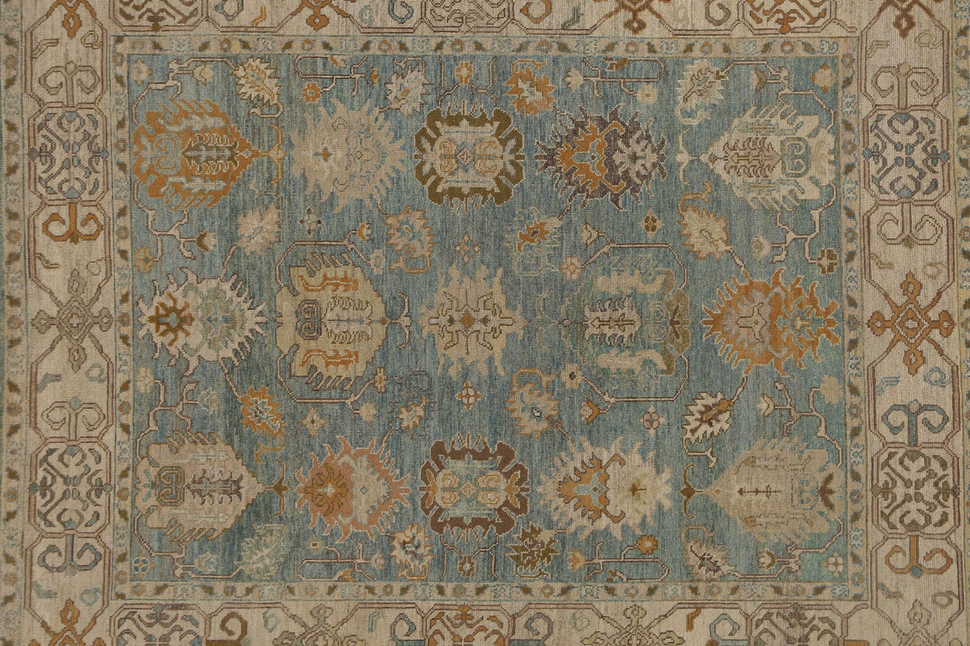 Thumbnail 5 for Turkey Oushak Tribal Rug 95887