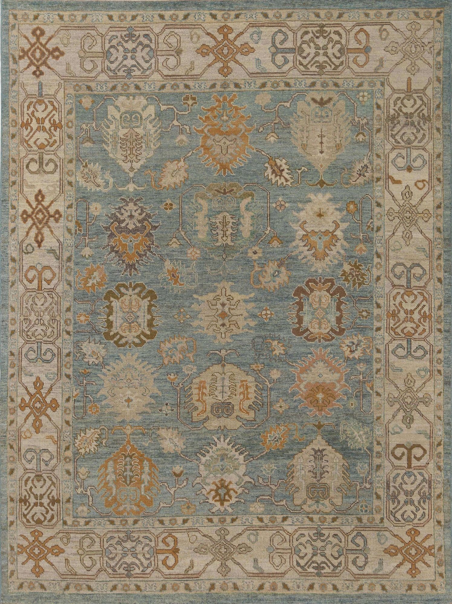 Thumbnail 2 for Turkey Oushak Tribal Rug 95887