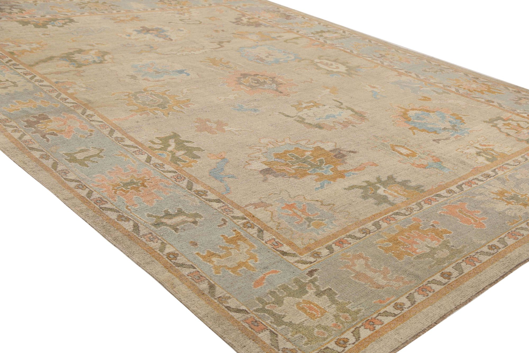 Thumbnail 8 for Turkey Oushak Tribal Rug 95890