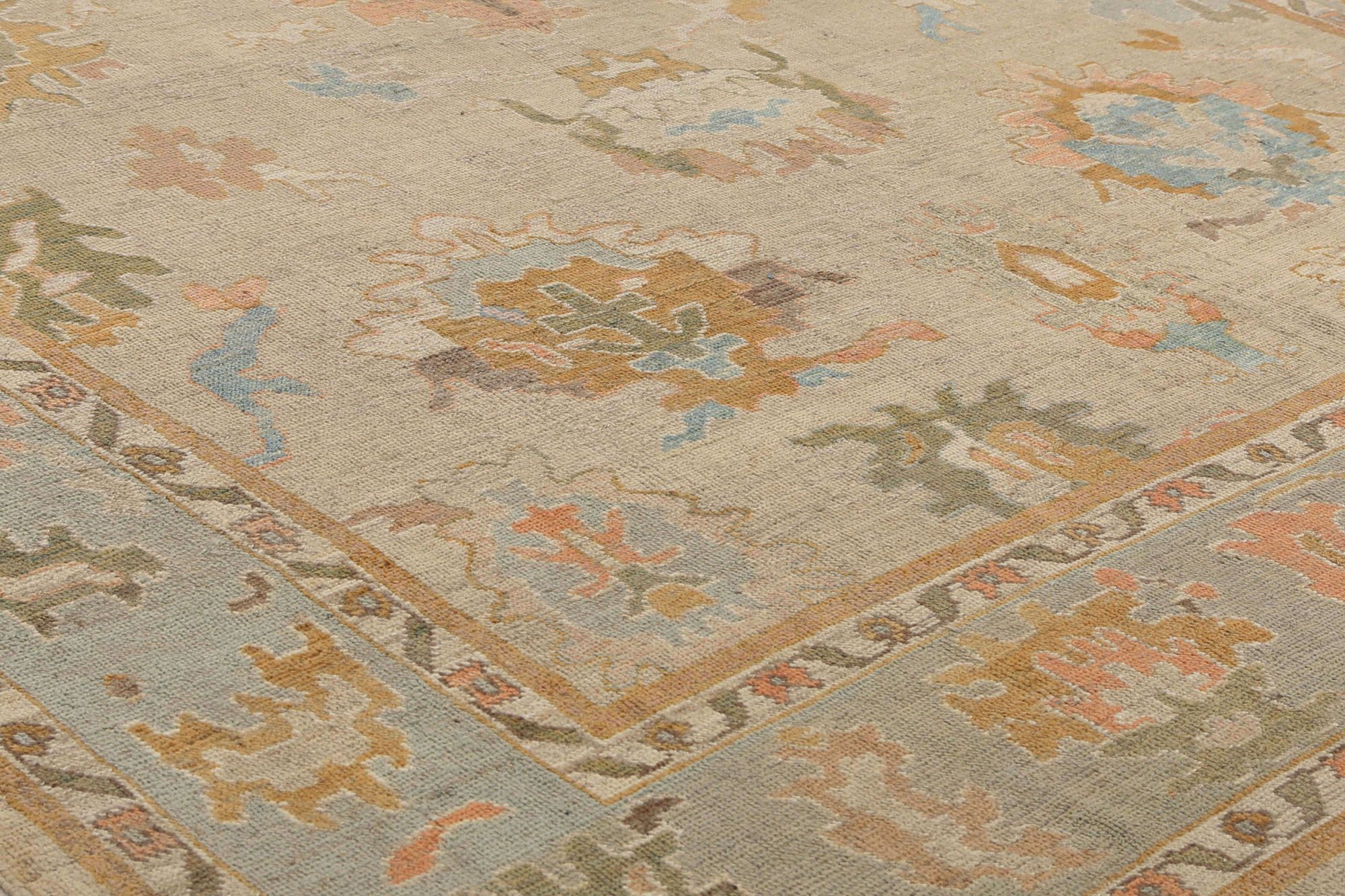 Thumbnail 3 for Turkey Oushak Tribal Rug 95890