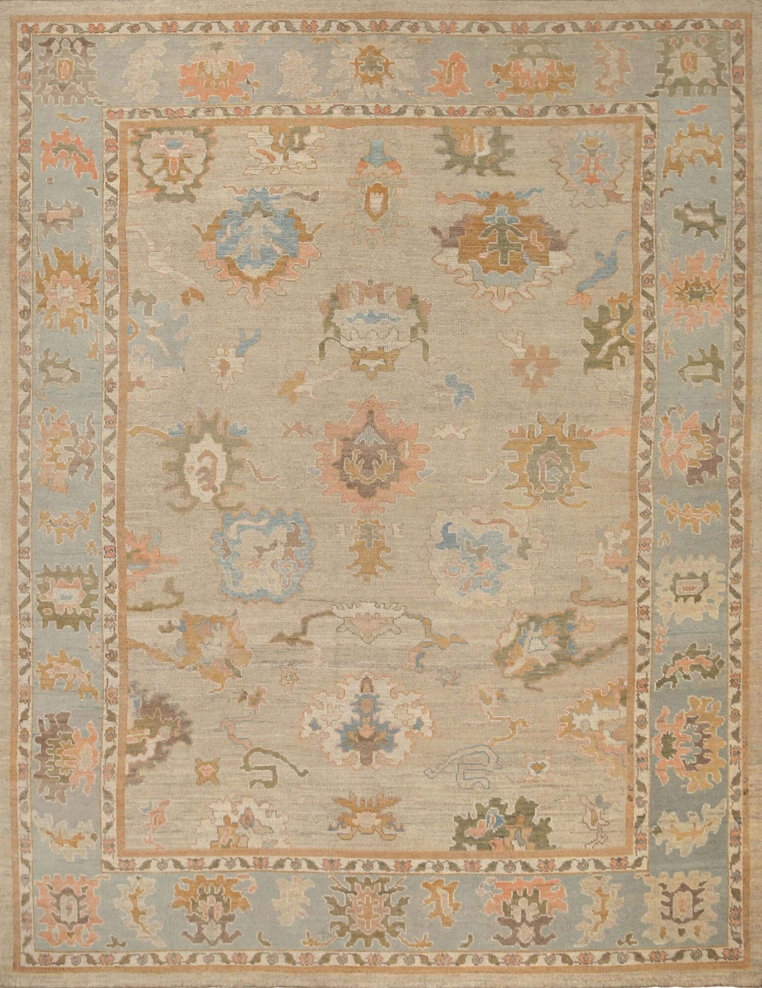 Thumbnail 4 for Turkey Oushak Tribal Rug 95890