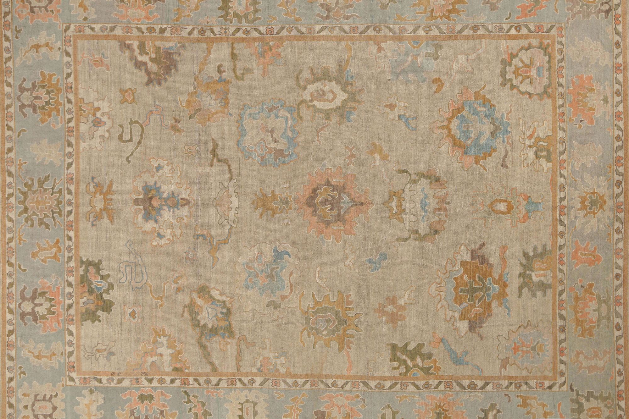 Thumbnail 6 for Turkey Oushak Tribal Rug 95890