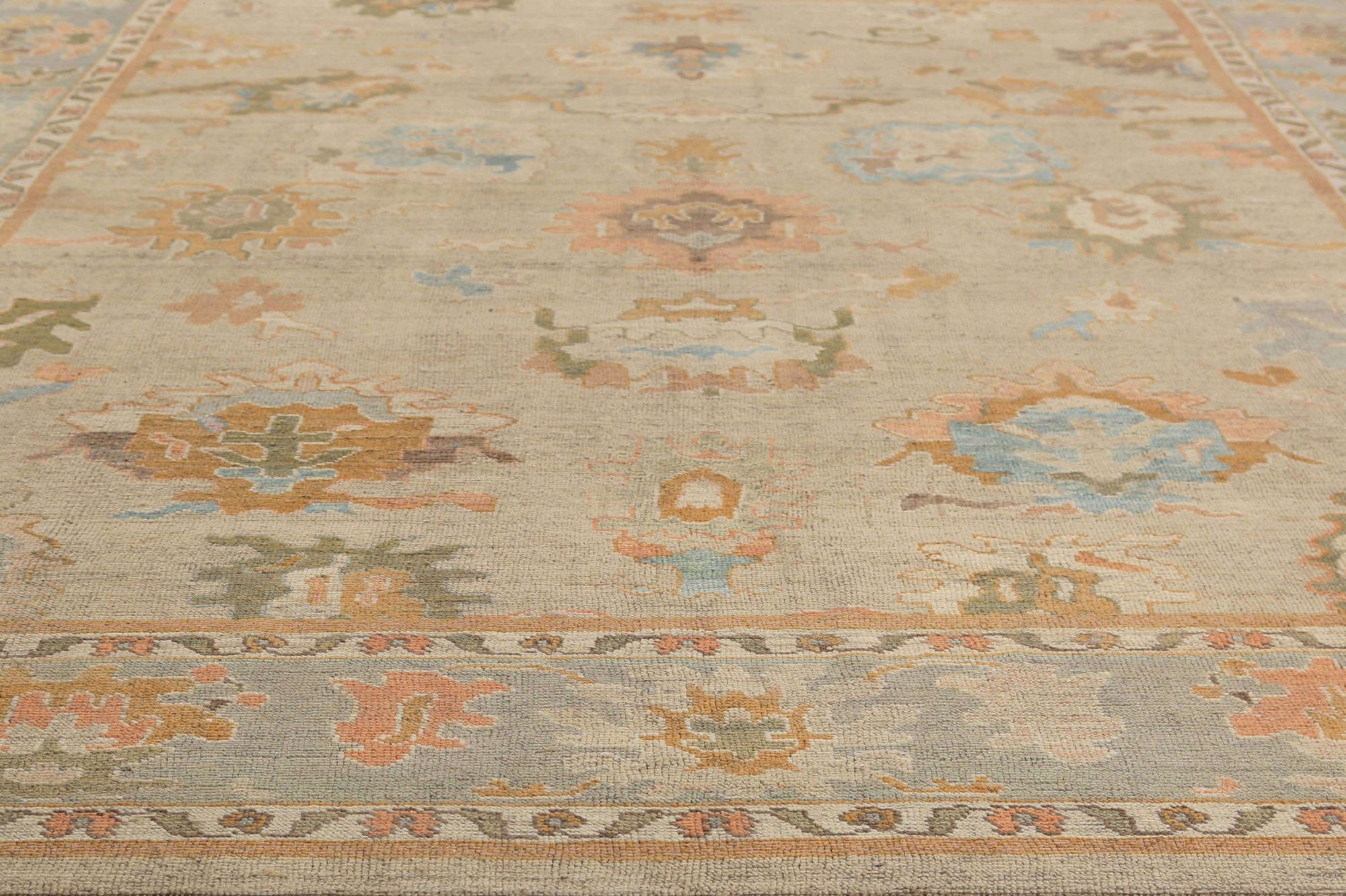 Thumbnail 7 for Turkey Oushak Tribal Rug 95890