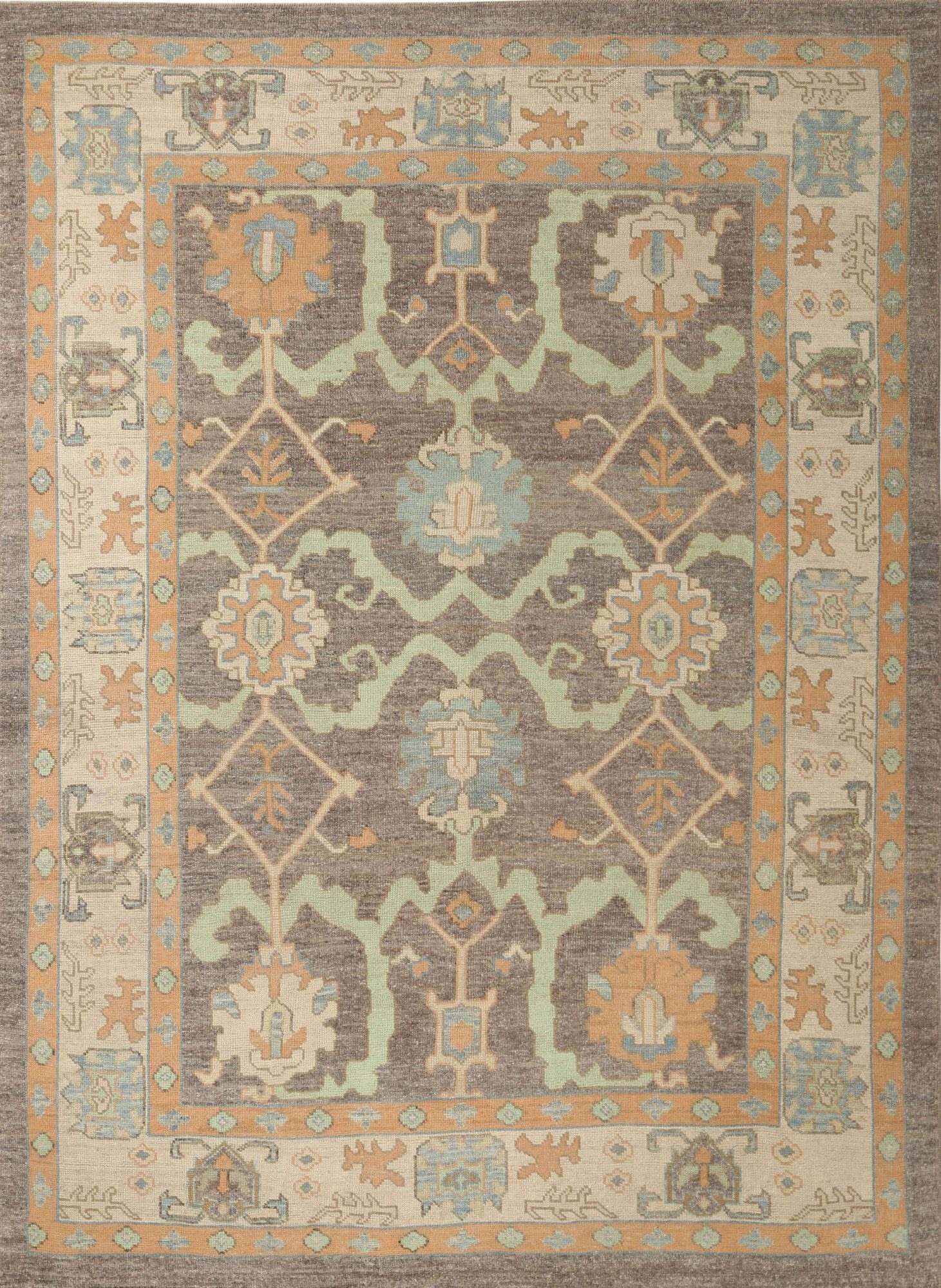 Thumbnail 2 for Turkey Oushak Tribal Rug 95899