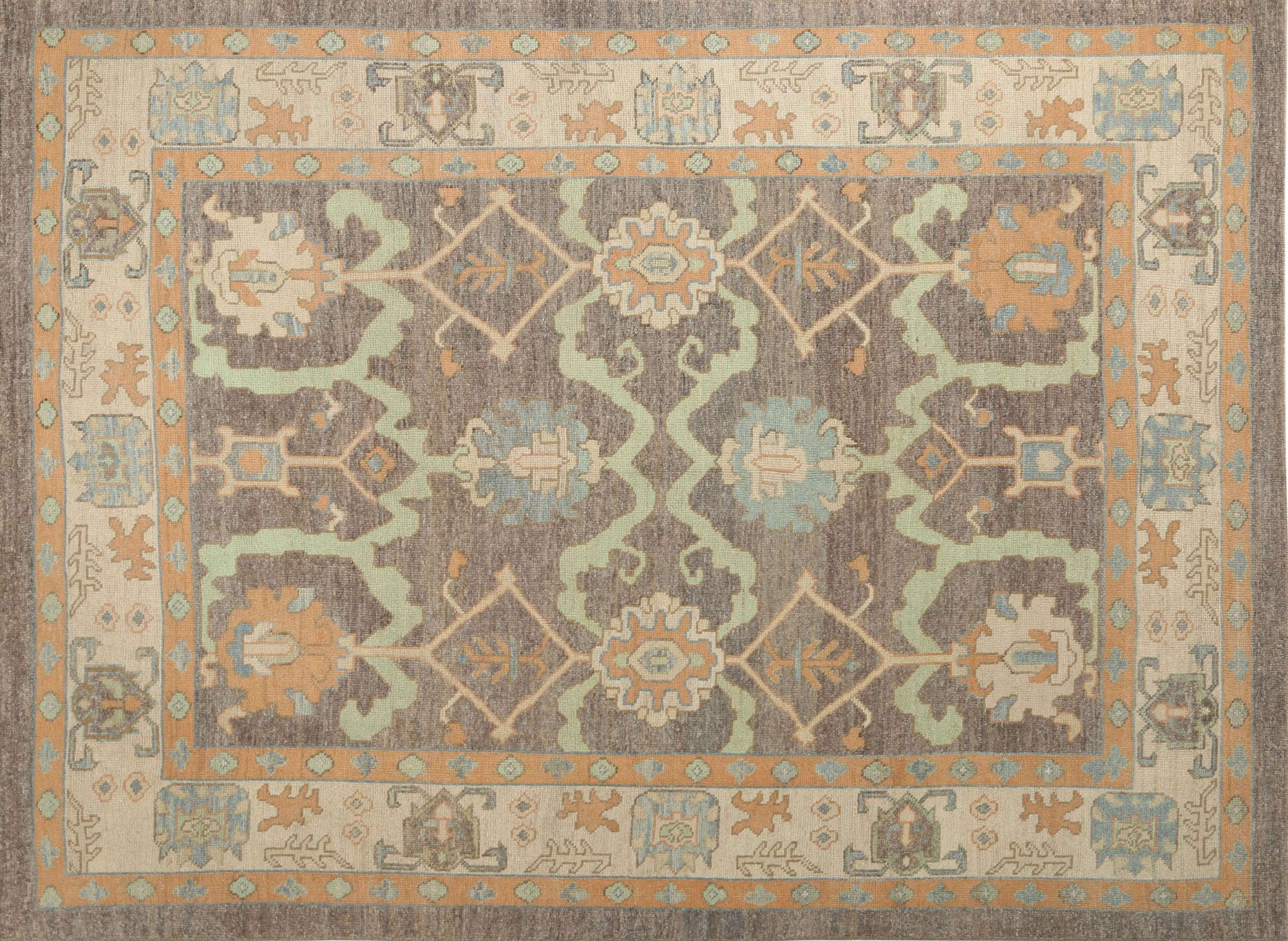 Thumbnail 3 for Turkey Oushak Tribal Rug 95899