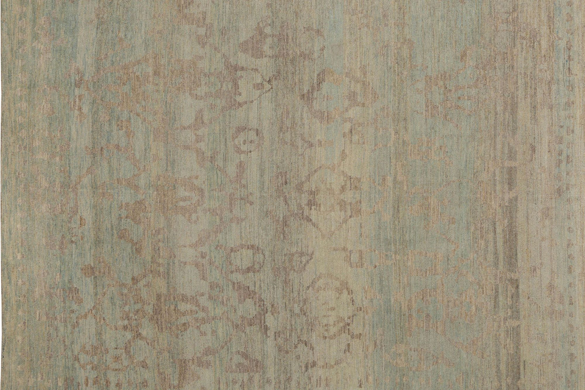 Thumbnail 4 for Turkey Oushak Tribal Rug 95901