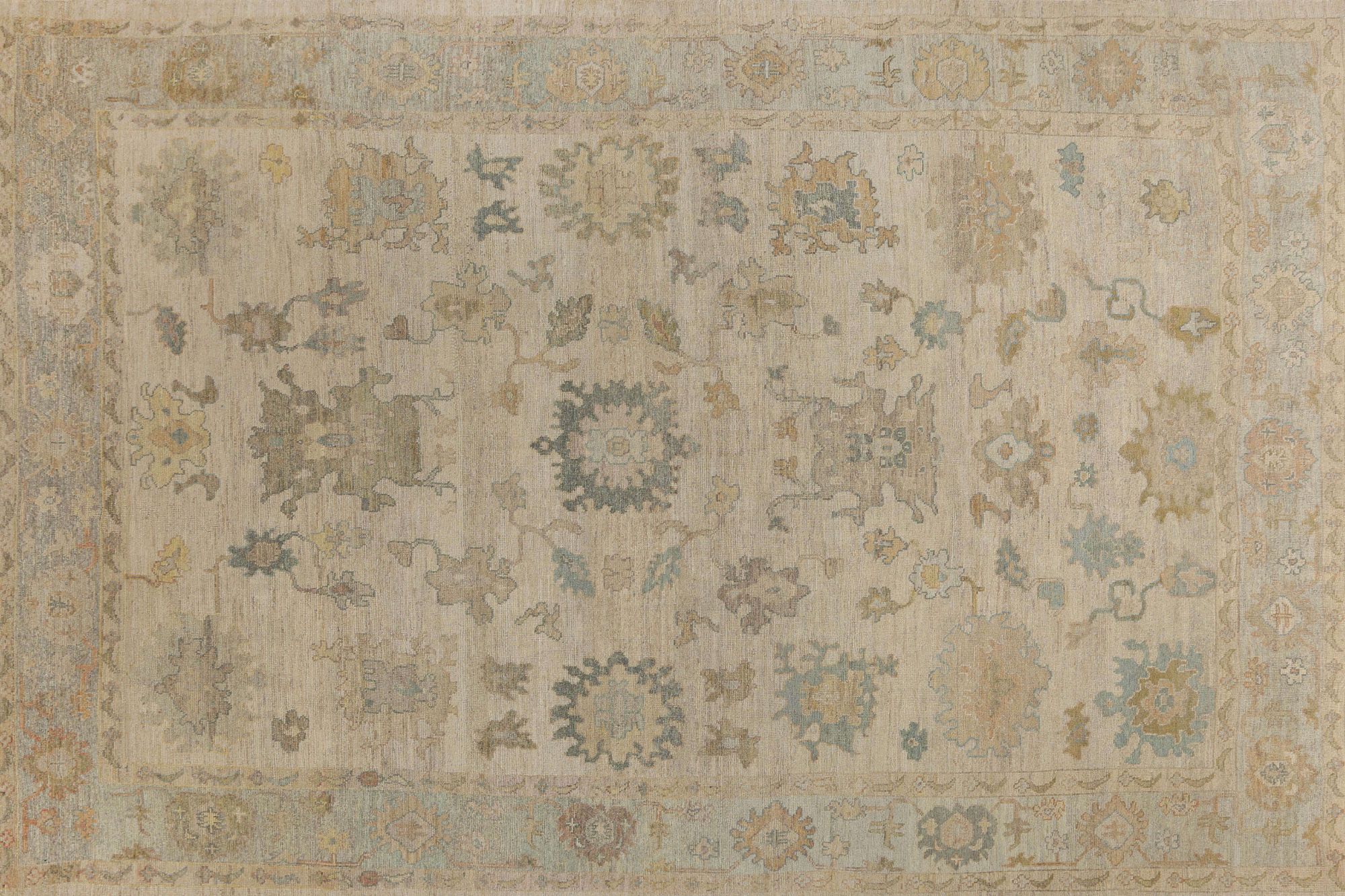 Thumbnail 3 for Turkey Oushak Tribal Rug 95920