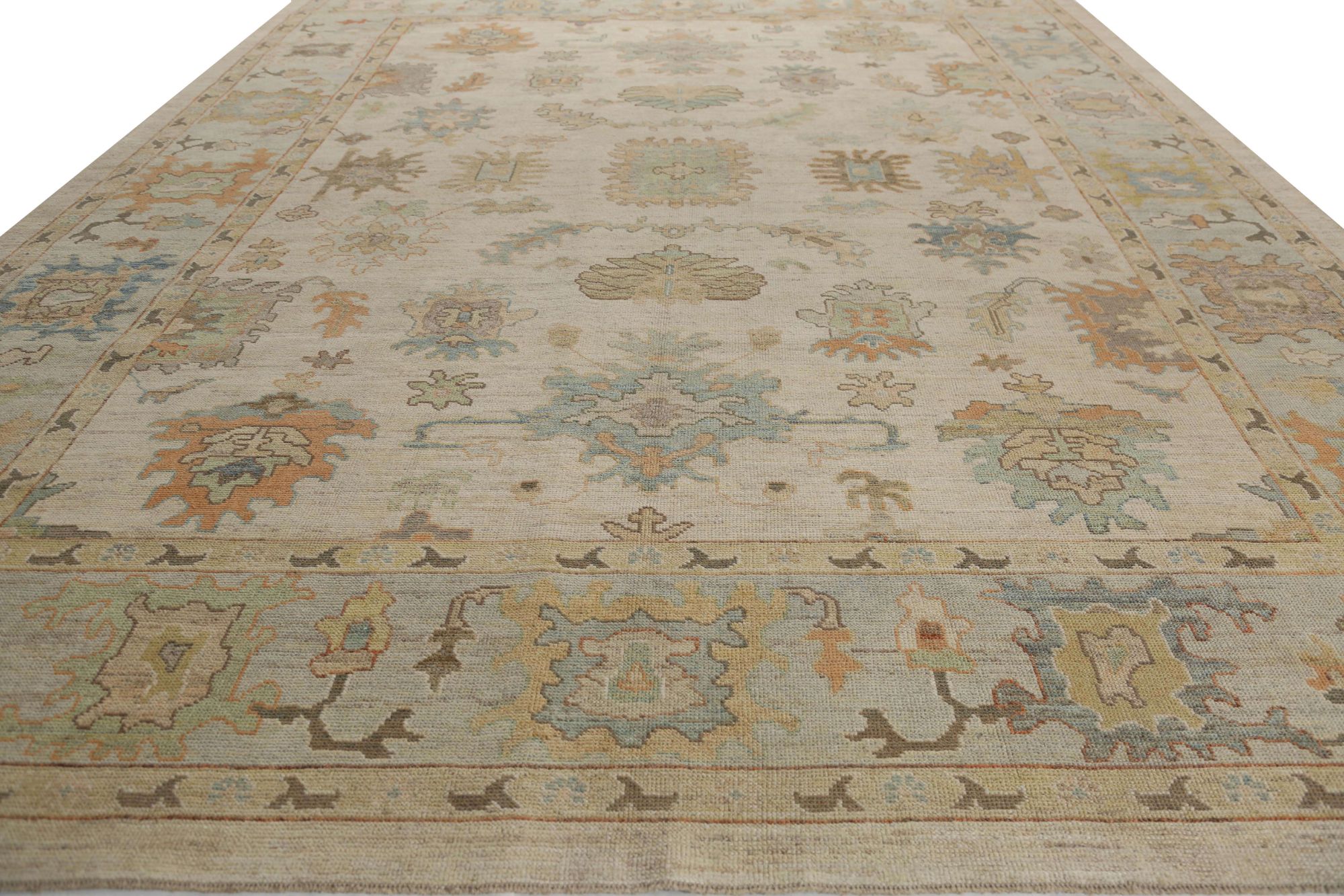 Thumbnail 8 for Turkey Oushak Tribal Rug 95936