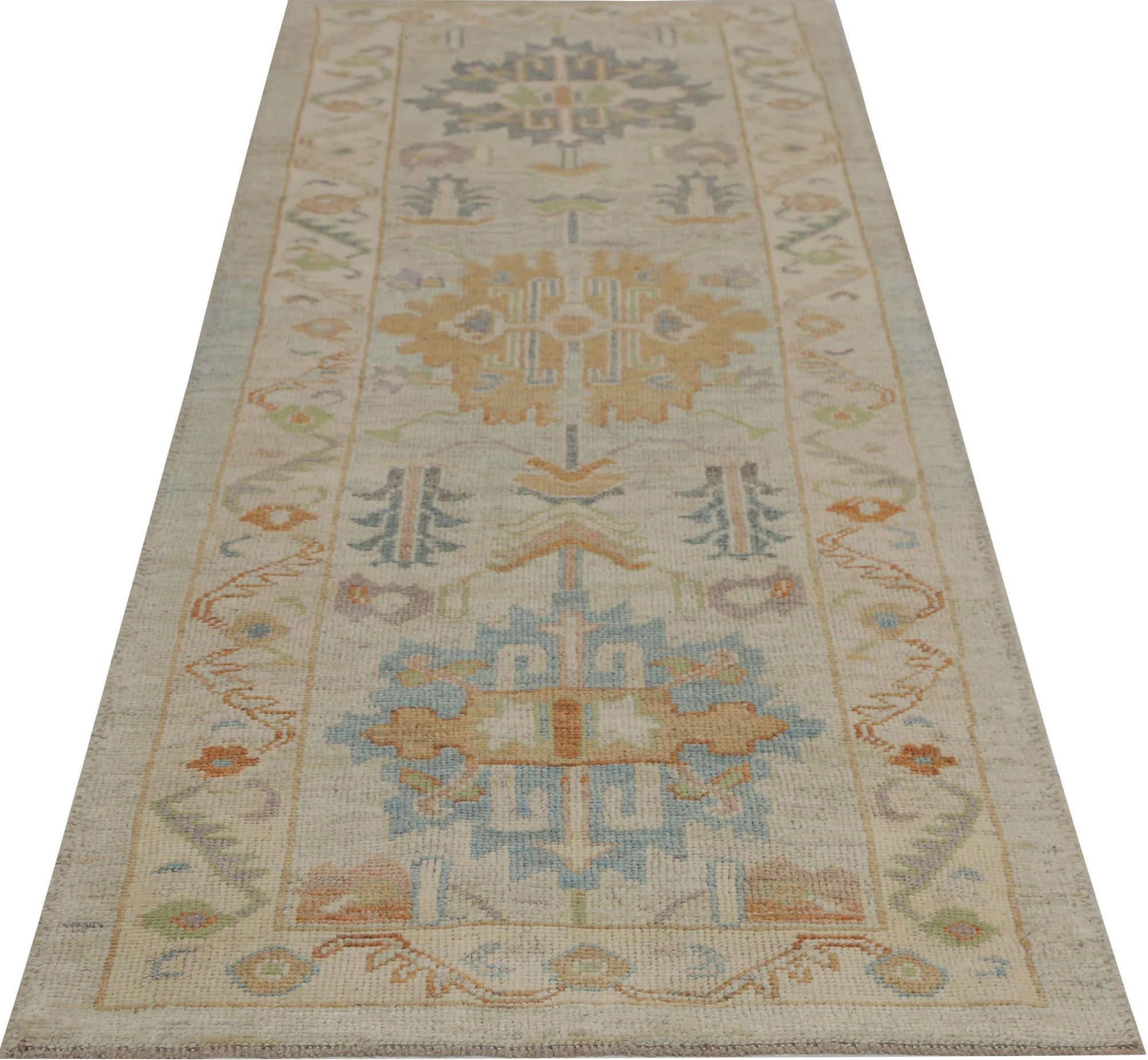 Thumbnail 6 for Turkey Oushak Tribal Rug 95983