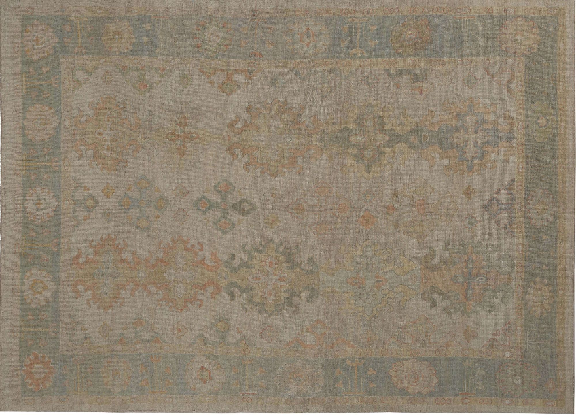 Thumbnail 5 for Turkey Oushak Tribal Rug 96004