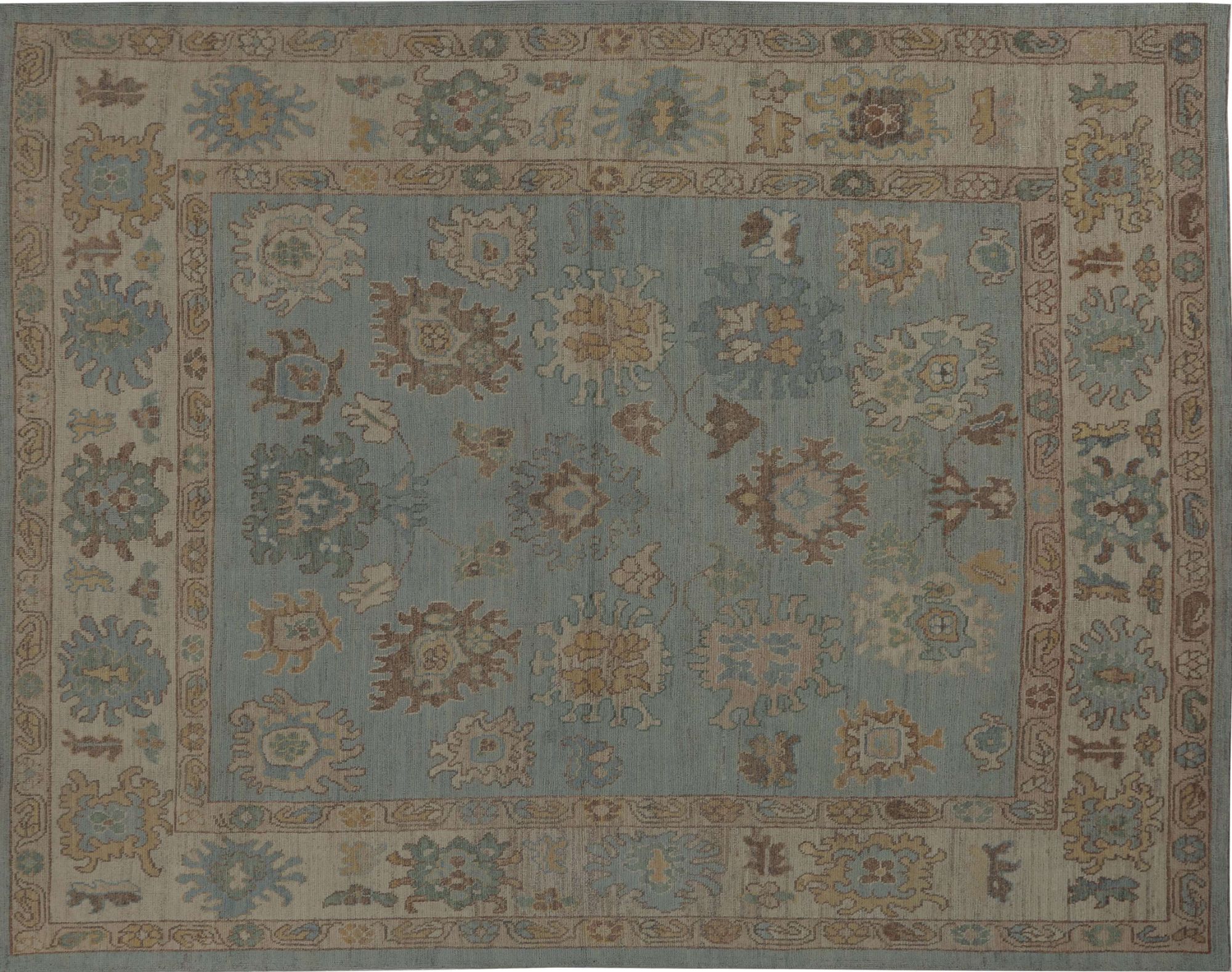 Thumbnail 3 for Turkey Oushak Tribal Rug 96007