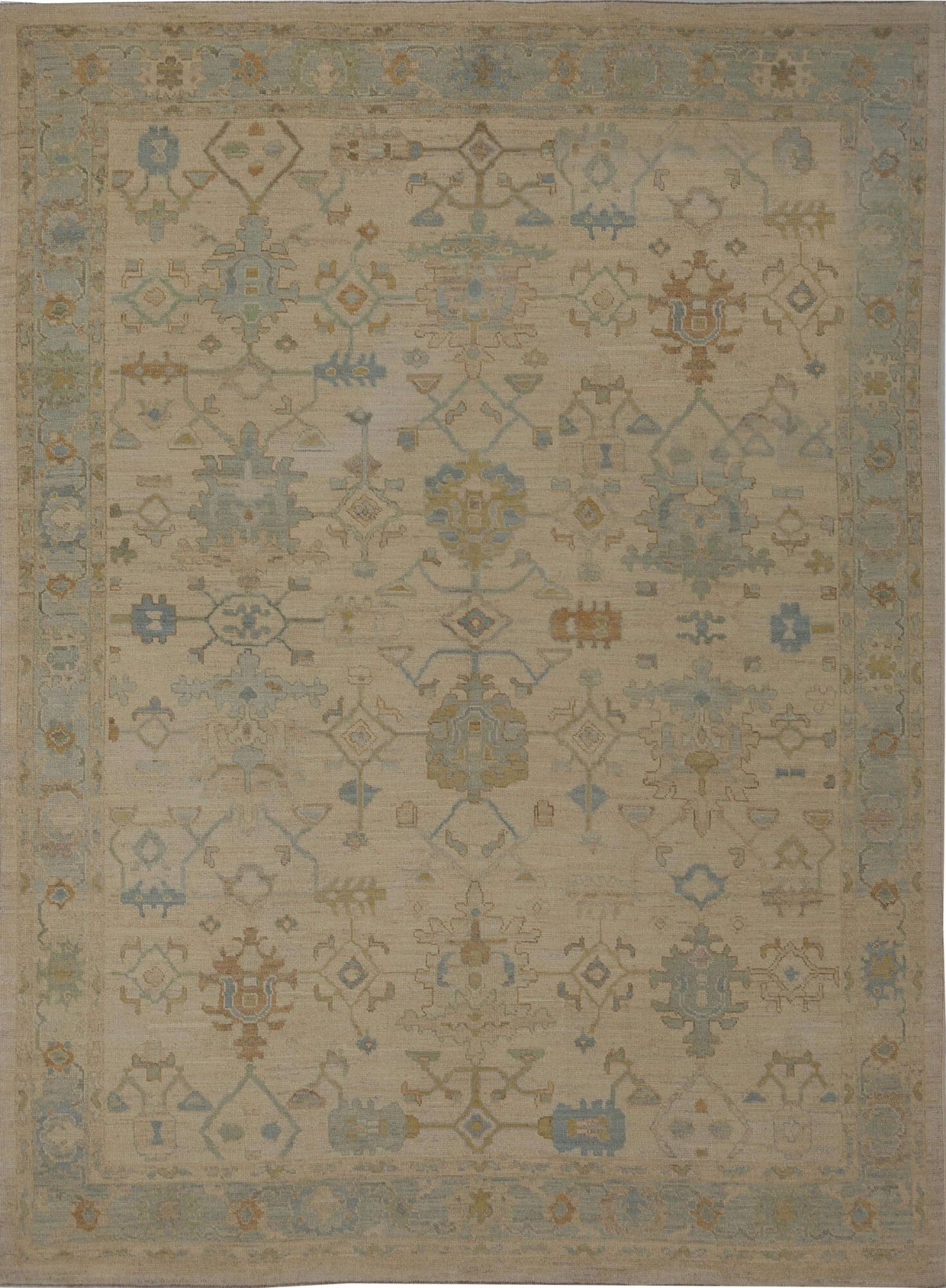 Thumbnail 4 for Turkey Oushak Tribal Rug 96025