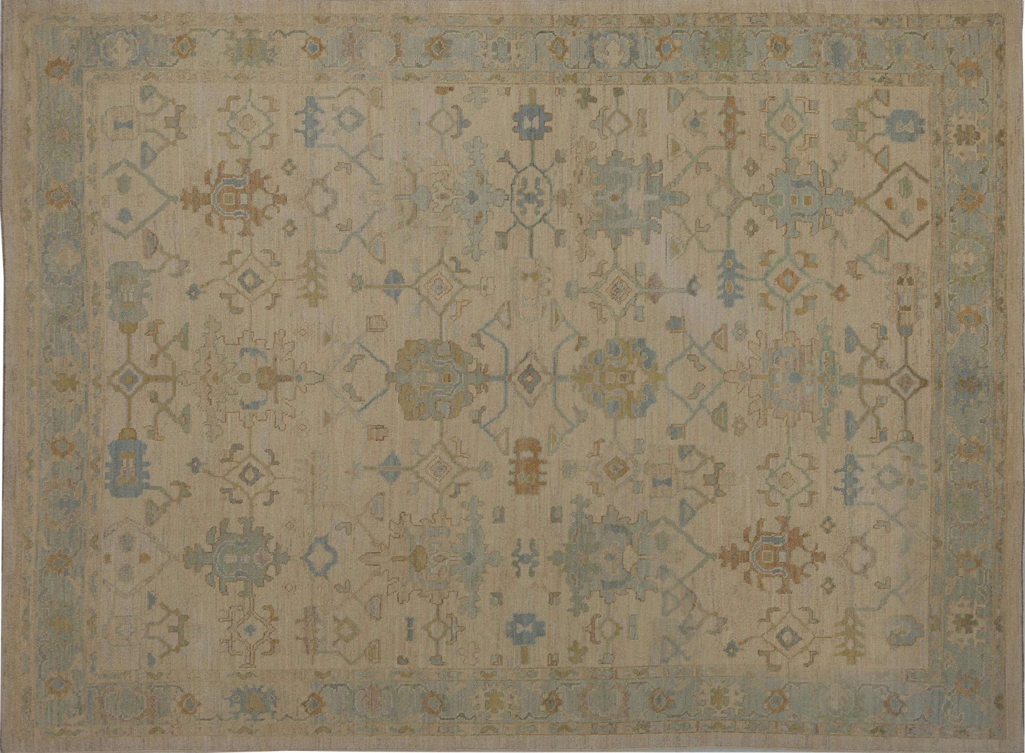 Thumbnail 5 for Turkey Oushak Tribal Rug 96025