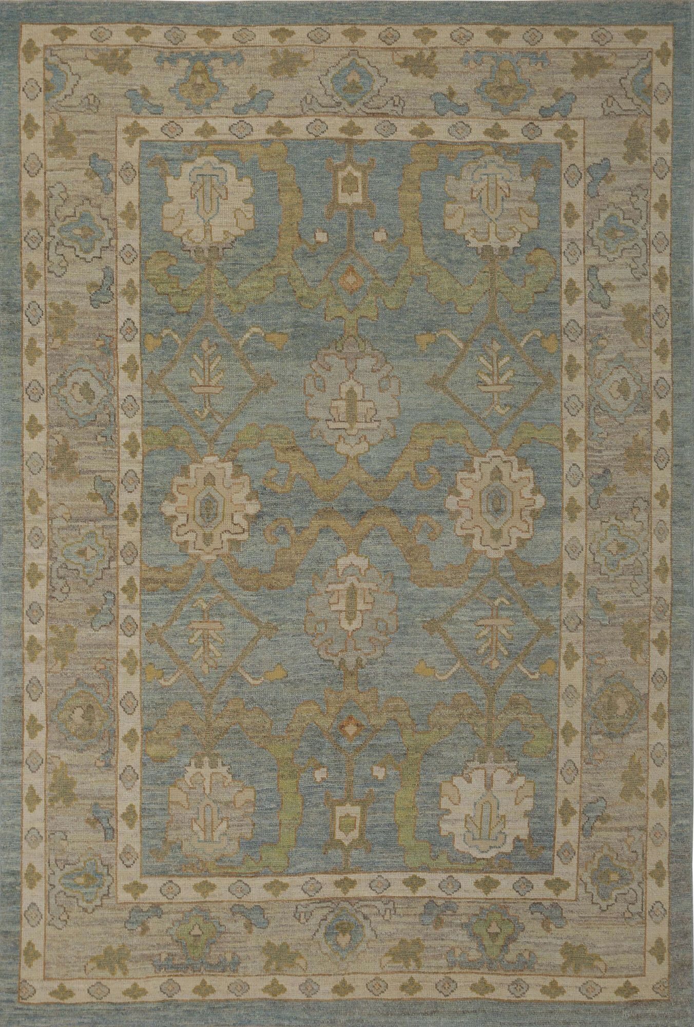 Thumbnail 4 for Turkey Oushak Tribal Rug 96026