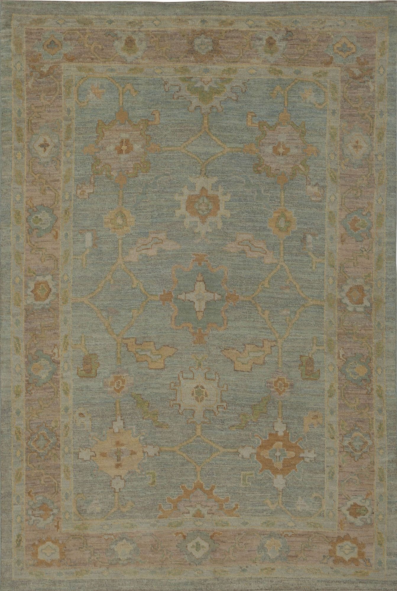 Thumbnail 4 for Turkey Oushak Tribal Rug 96052