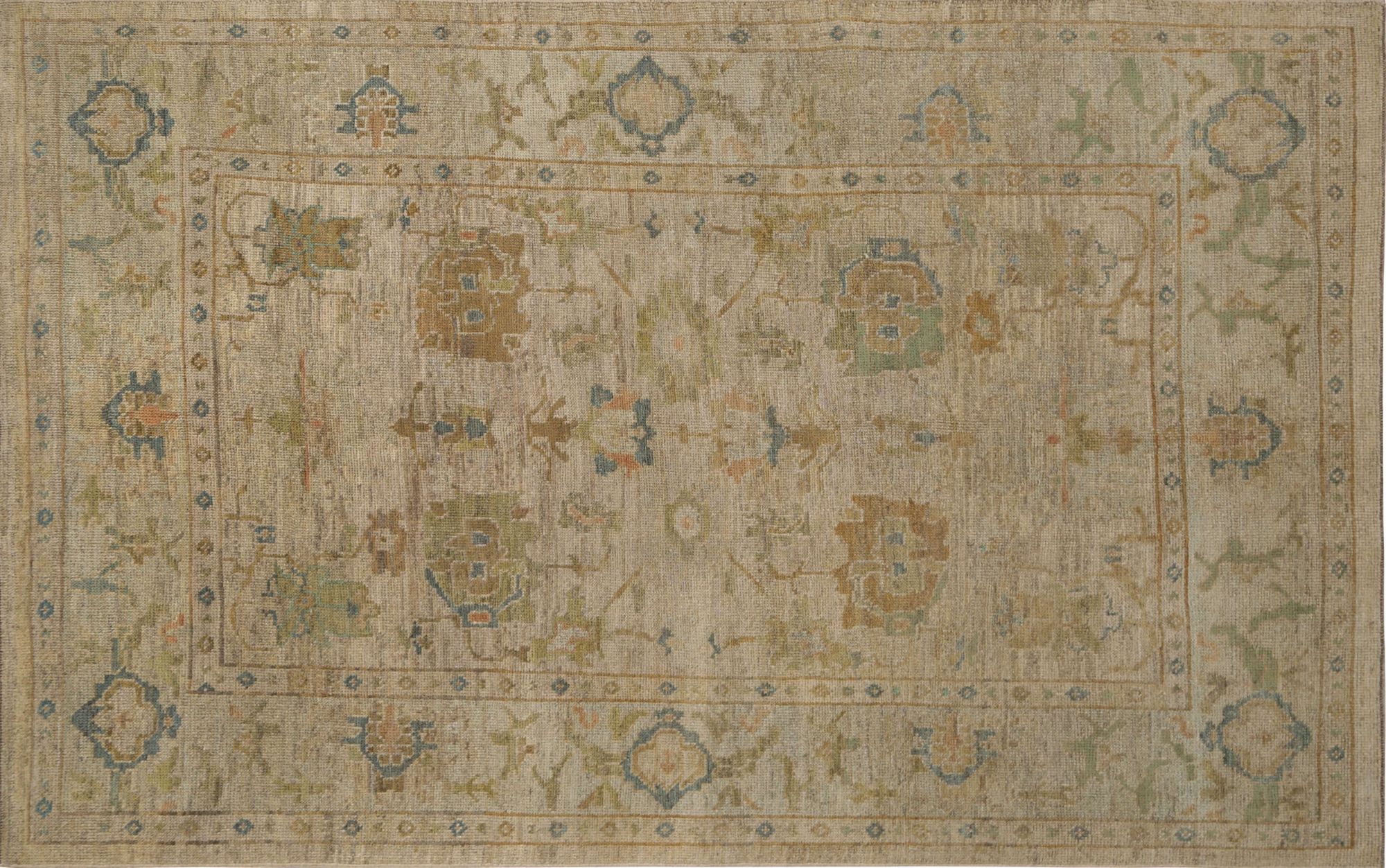 Thumbnail 5 for Turkey Oushak Tribal Rug 96058