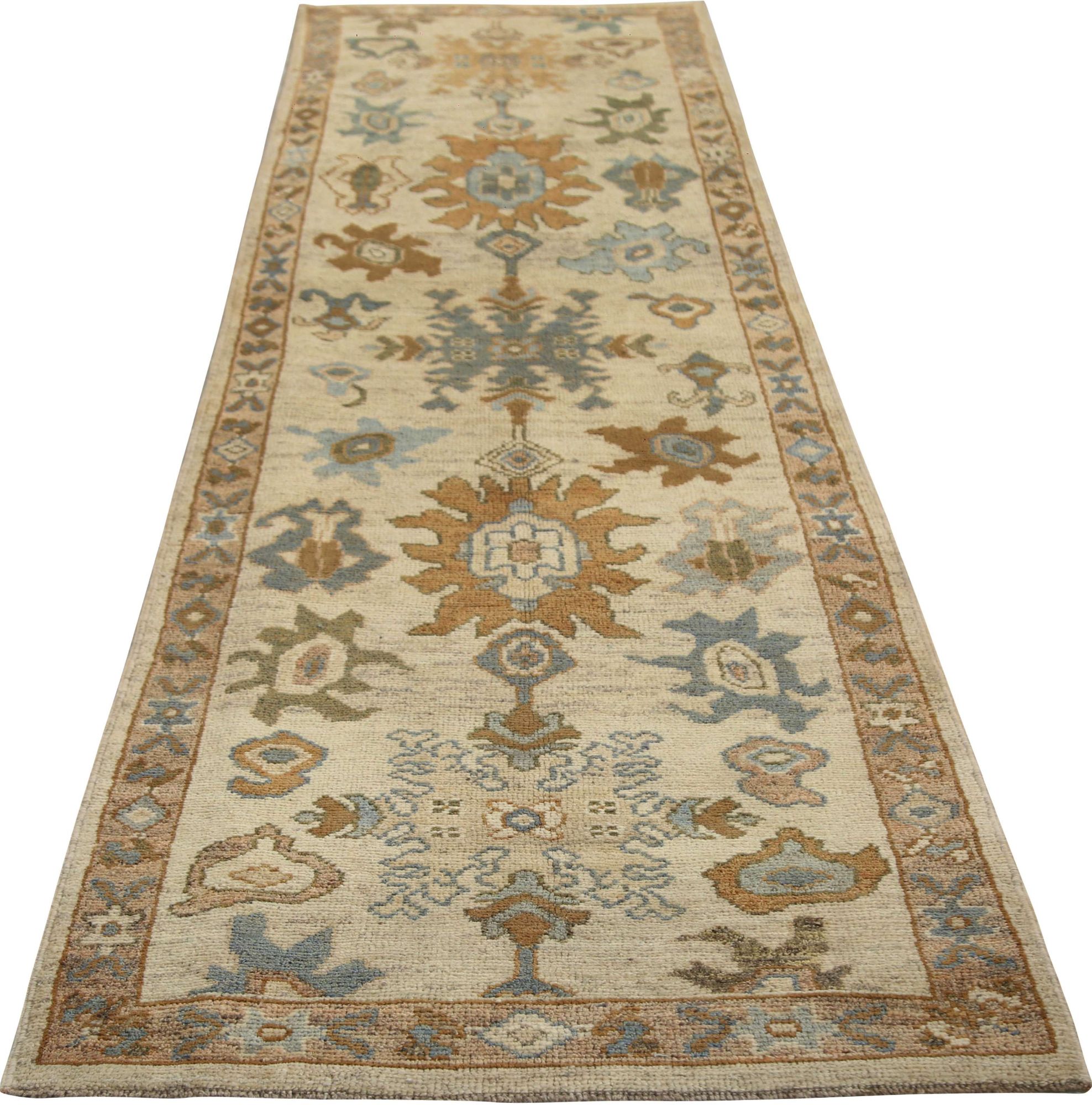 Thumbnail 3 for Turkey Oushak Tribal Rug 96061