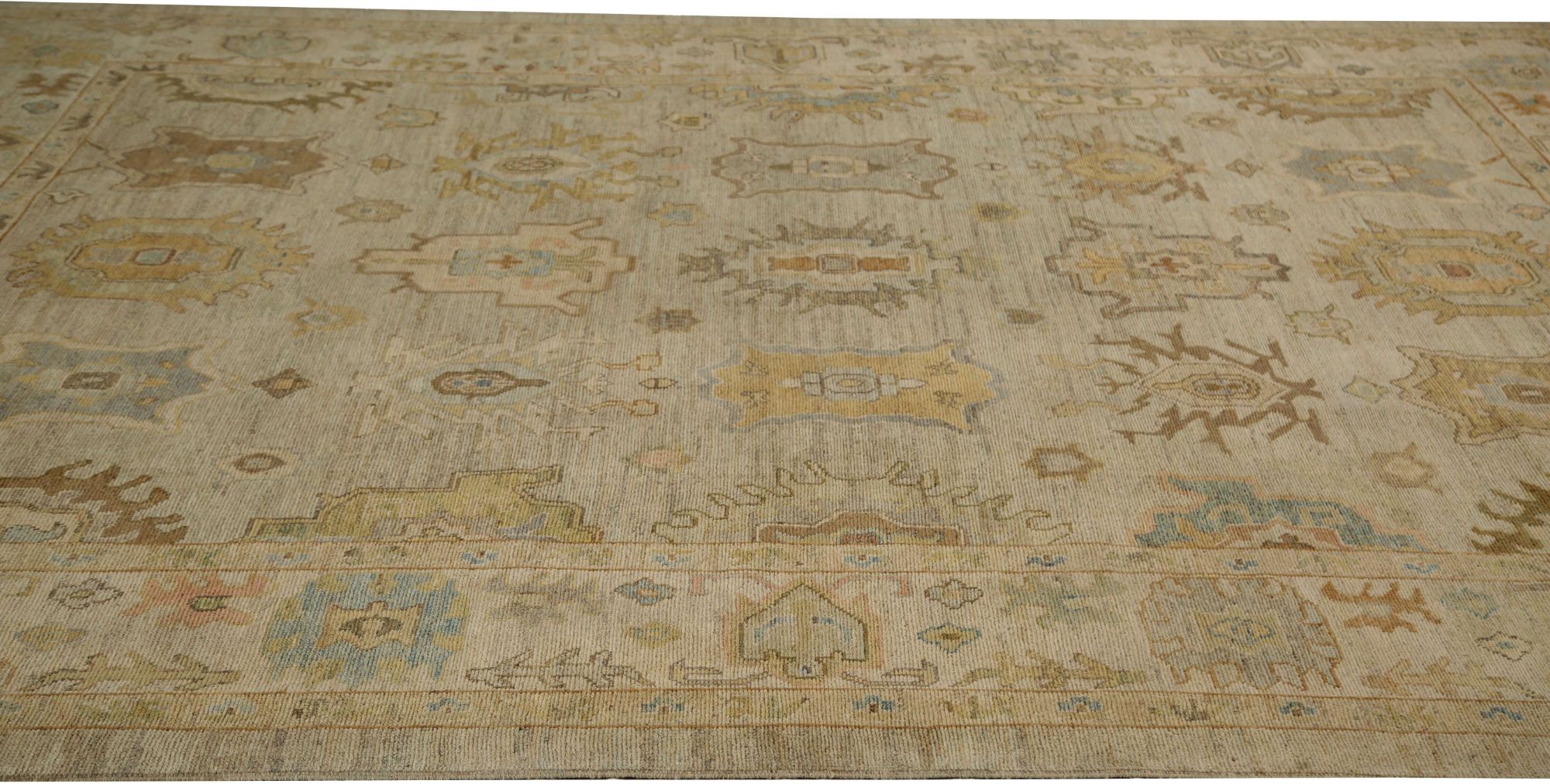 Thumbnail 7 for Turkey Oushak Tribal Rug 96070