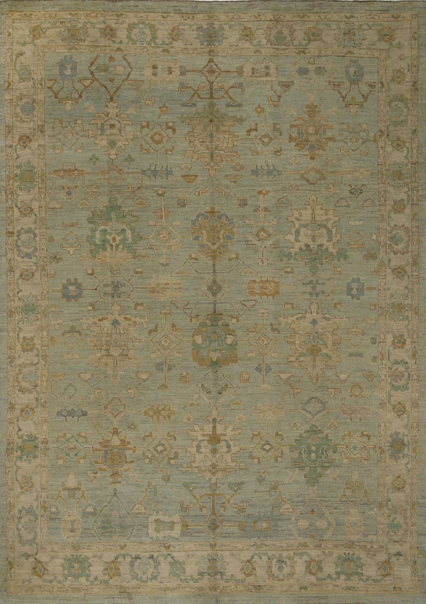 Thumbnail 5 for Turkey Oushak Tribal Rug 96072