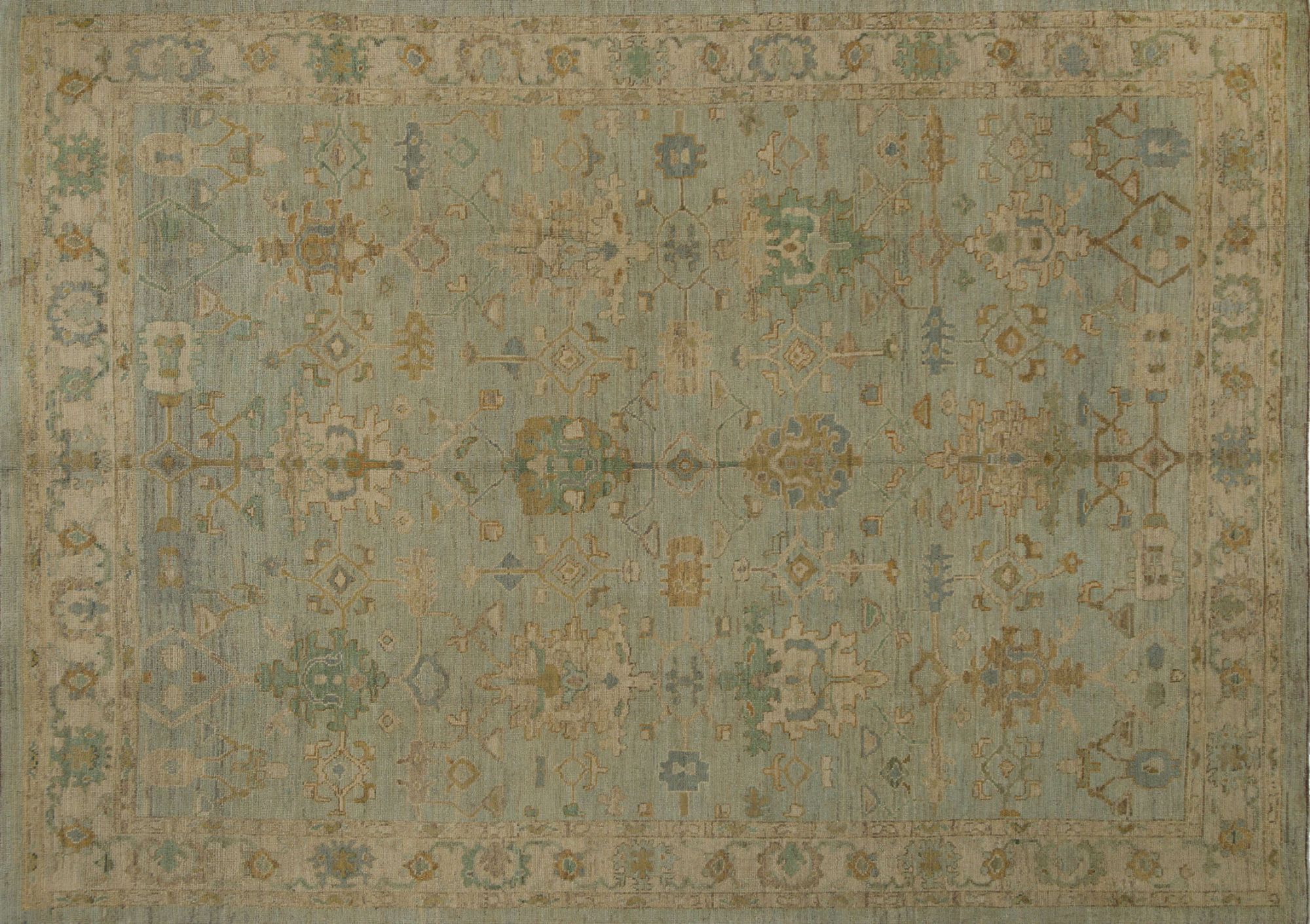 Thumbnail 4 for Turkey Oushak Tribal Rug 96072