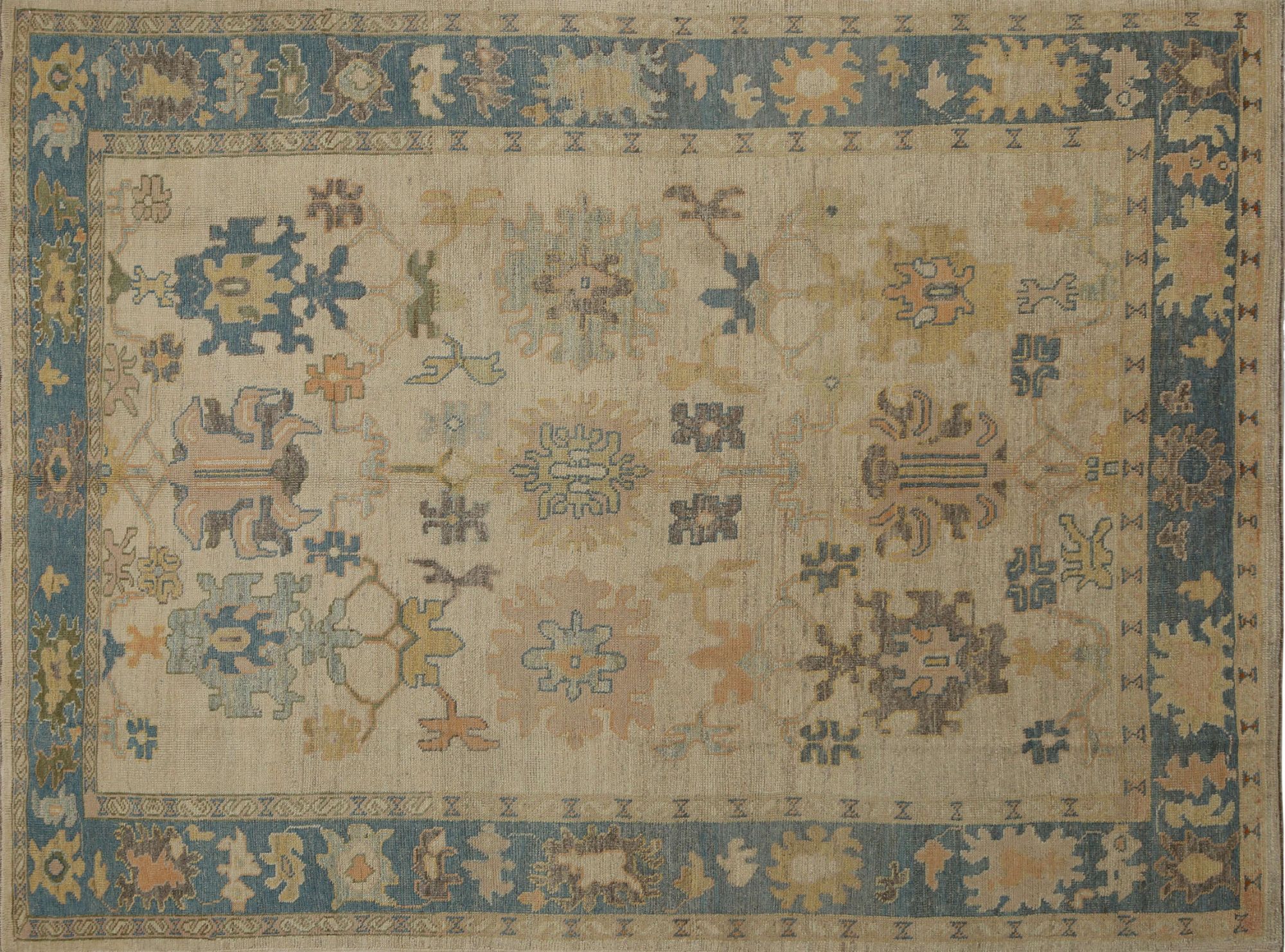 Thumbnail 3 for Turkey Oushak Tribal Rug 96075