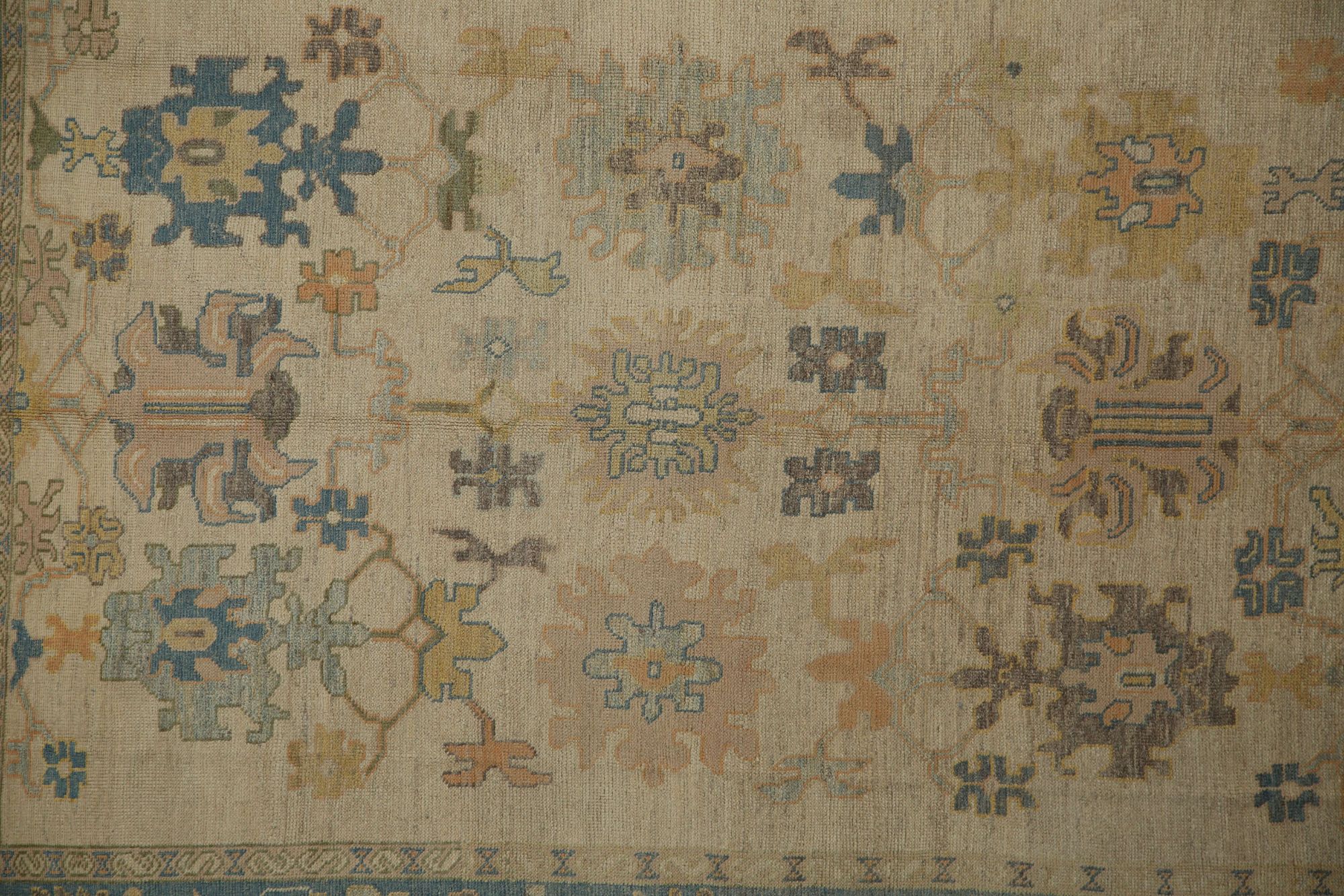 Thumbnail 4 for Turkey Oushak Tribal Rug 96075