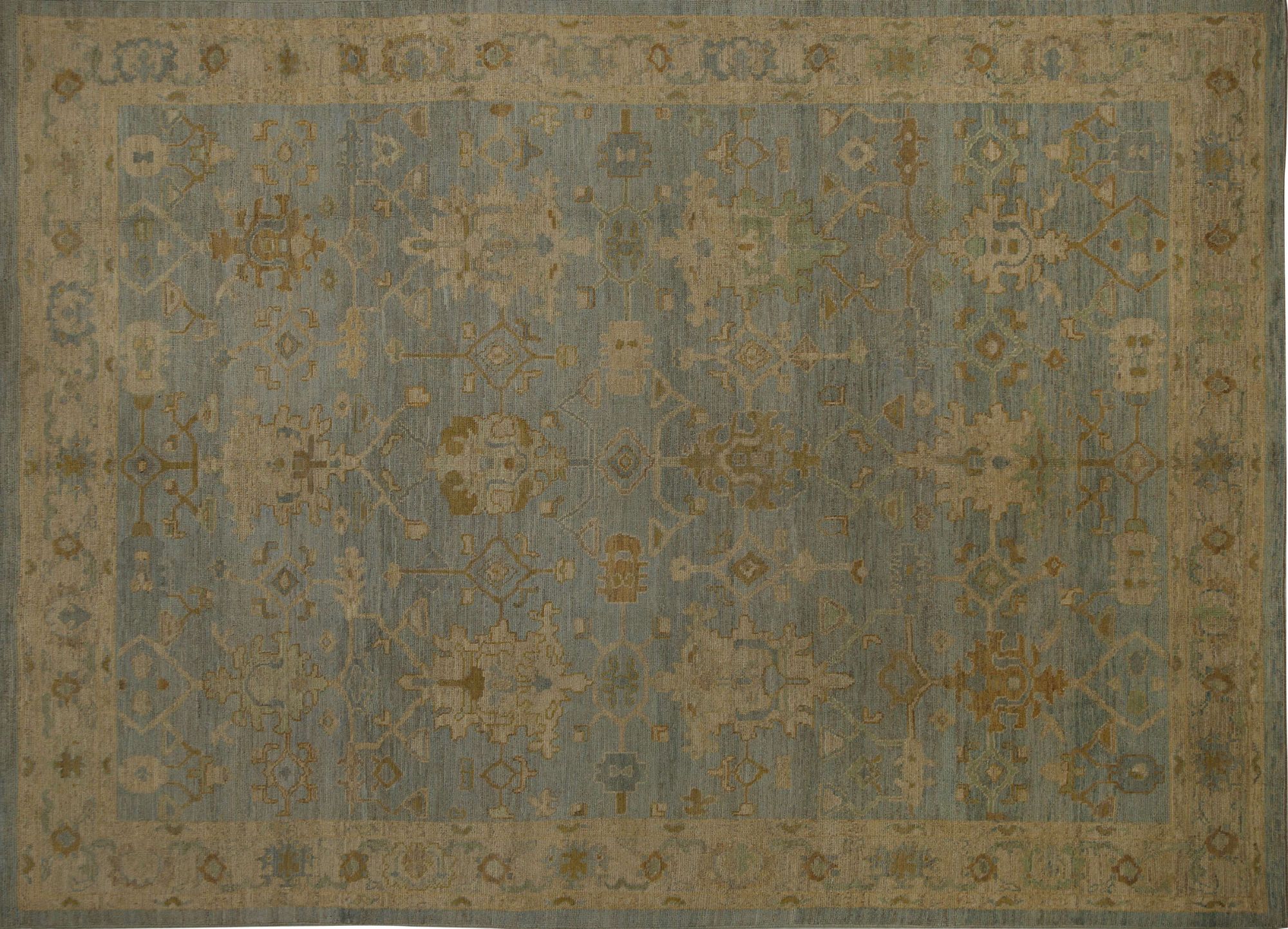 Thumbnail 2 for Turkey Oushak Tribal Rug 96080